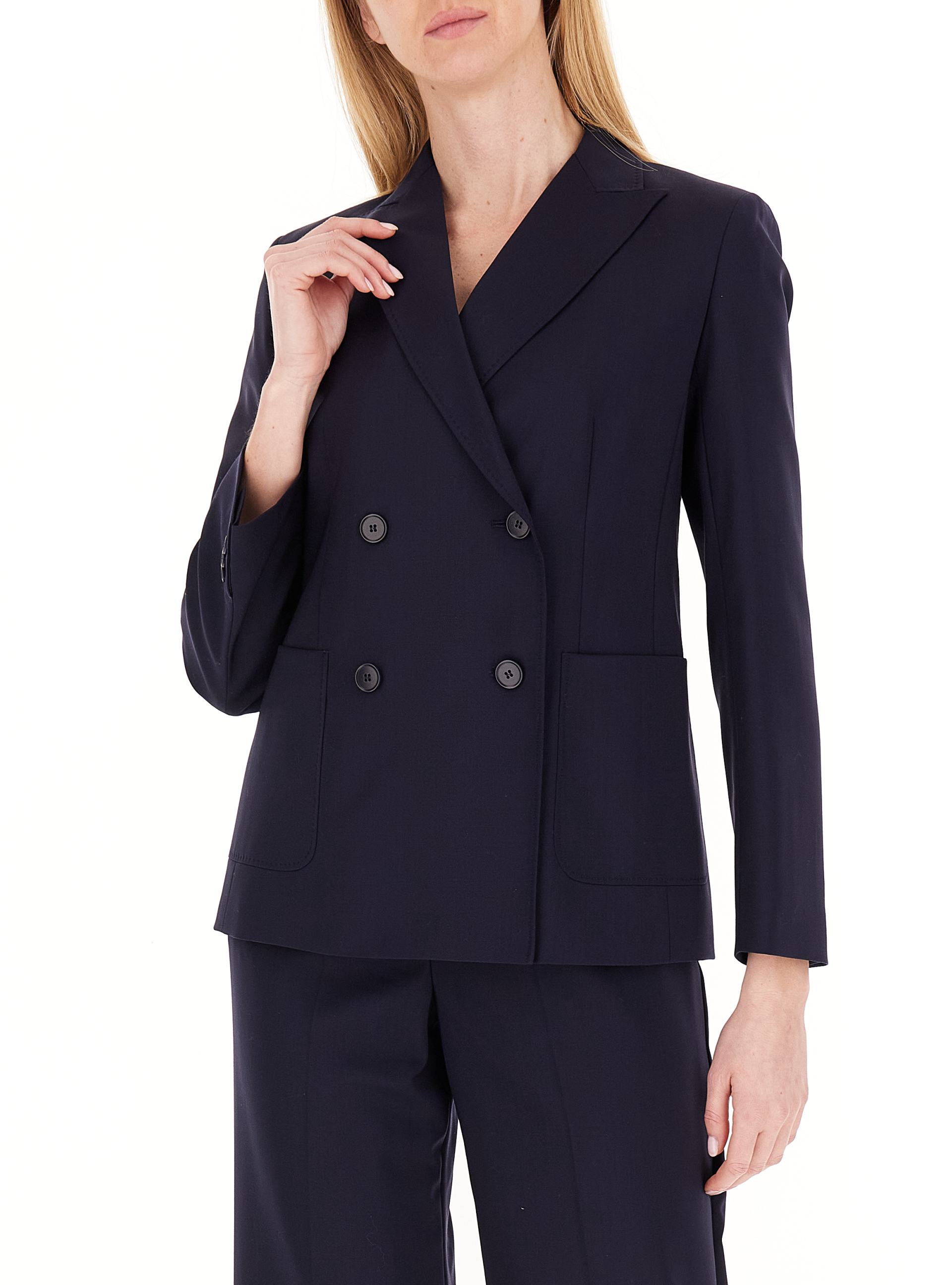 Blazer lana vergine BLU SCURO