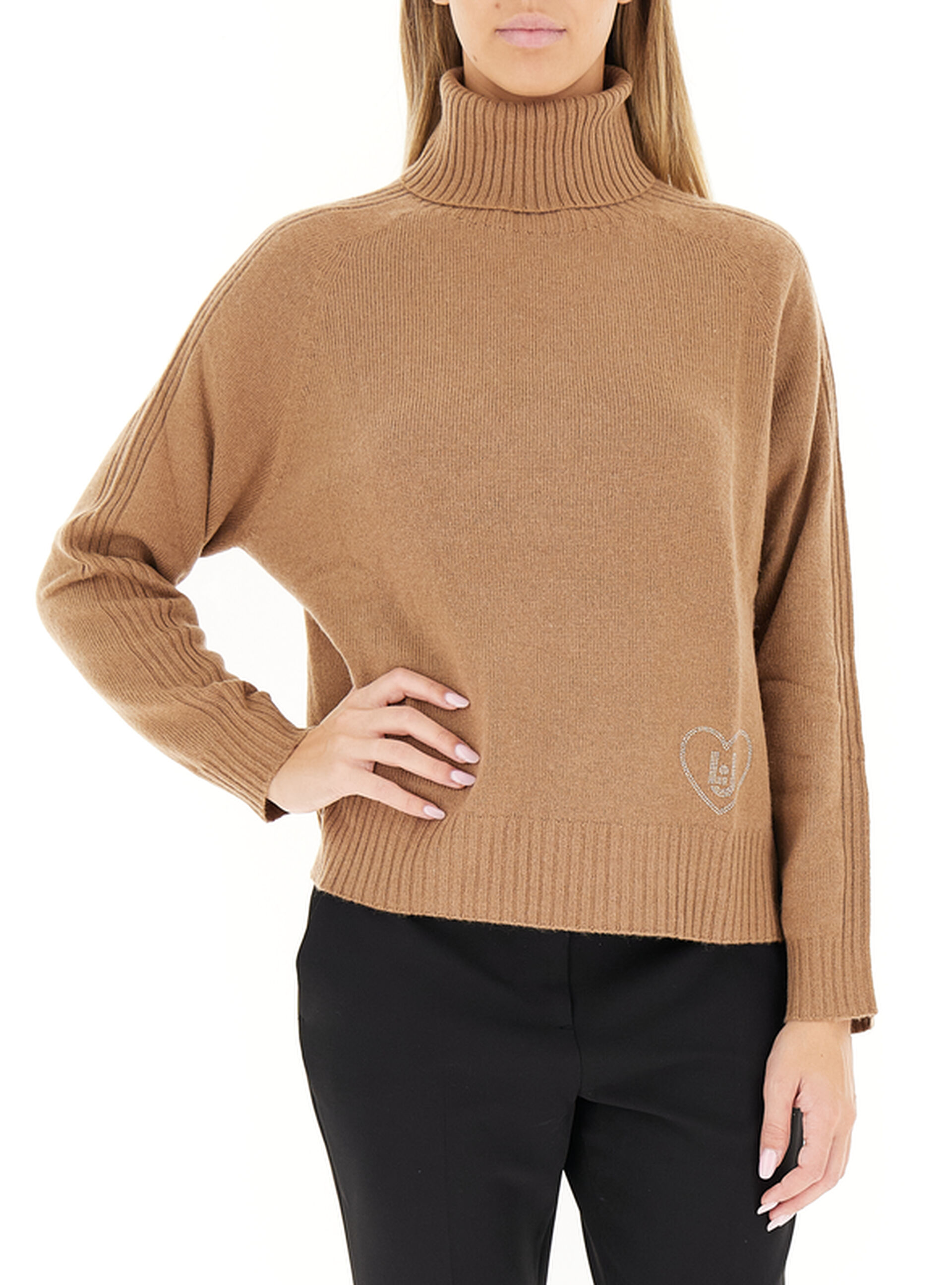 Maglione dolcevita LIU JEANS CAMMELLO L