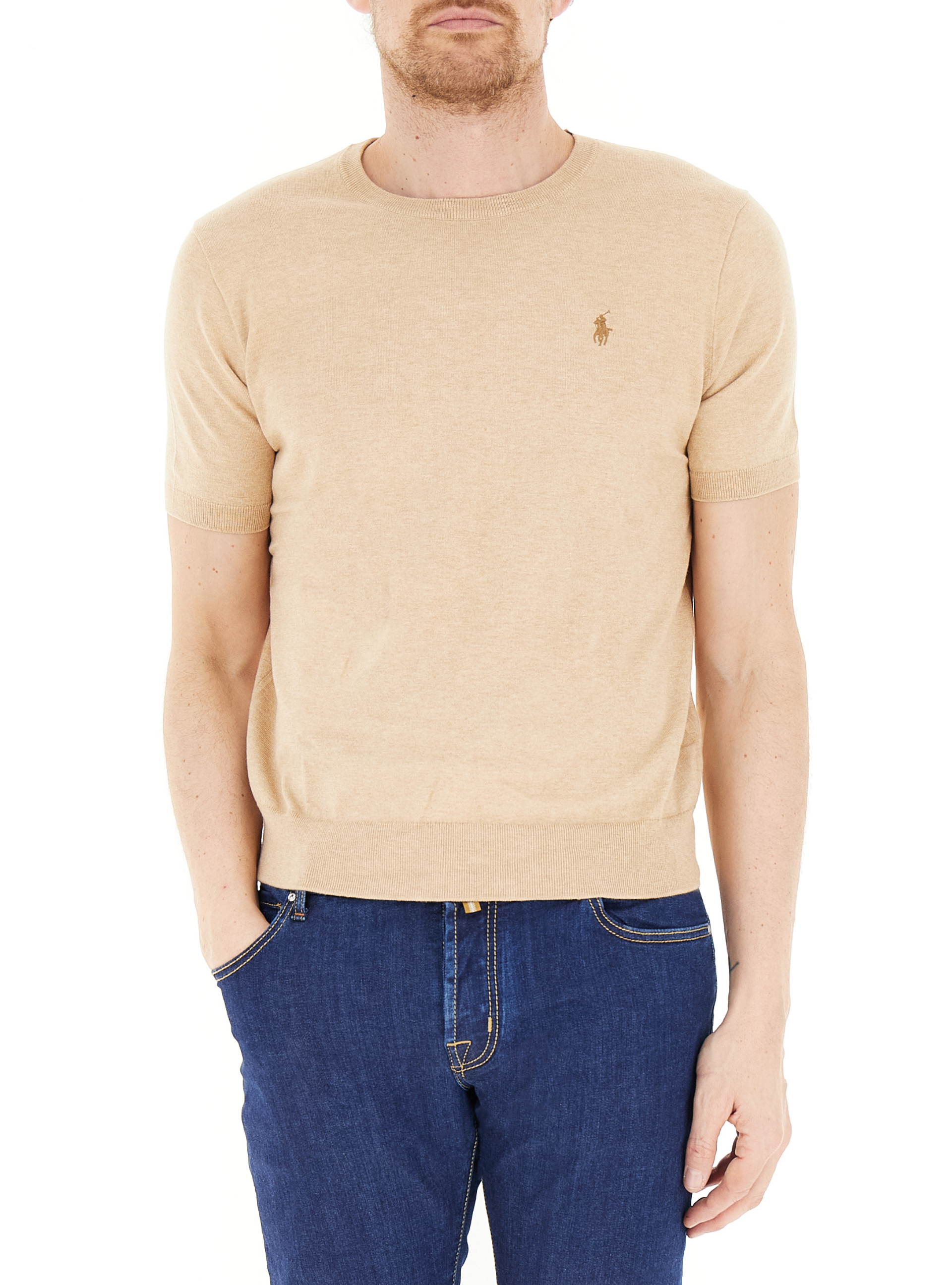 T-shirt in cotone POLO BEIGE