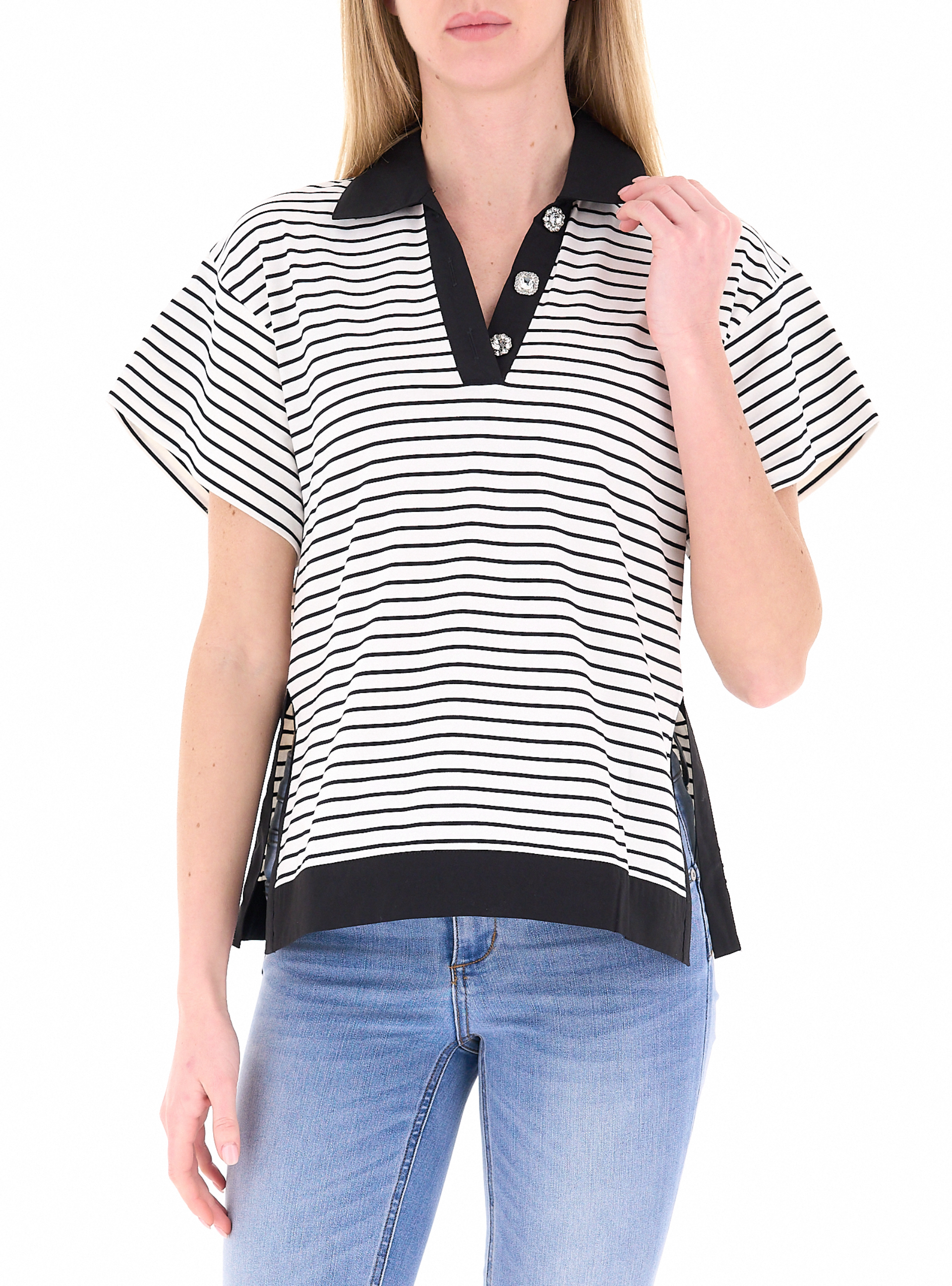 Polo con colletto LIU JEANS NERO S