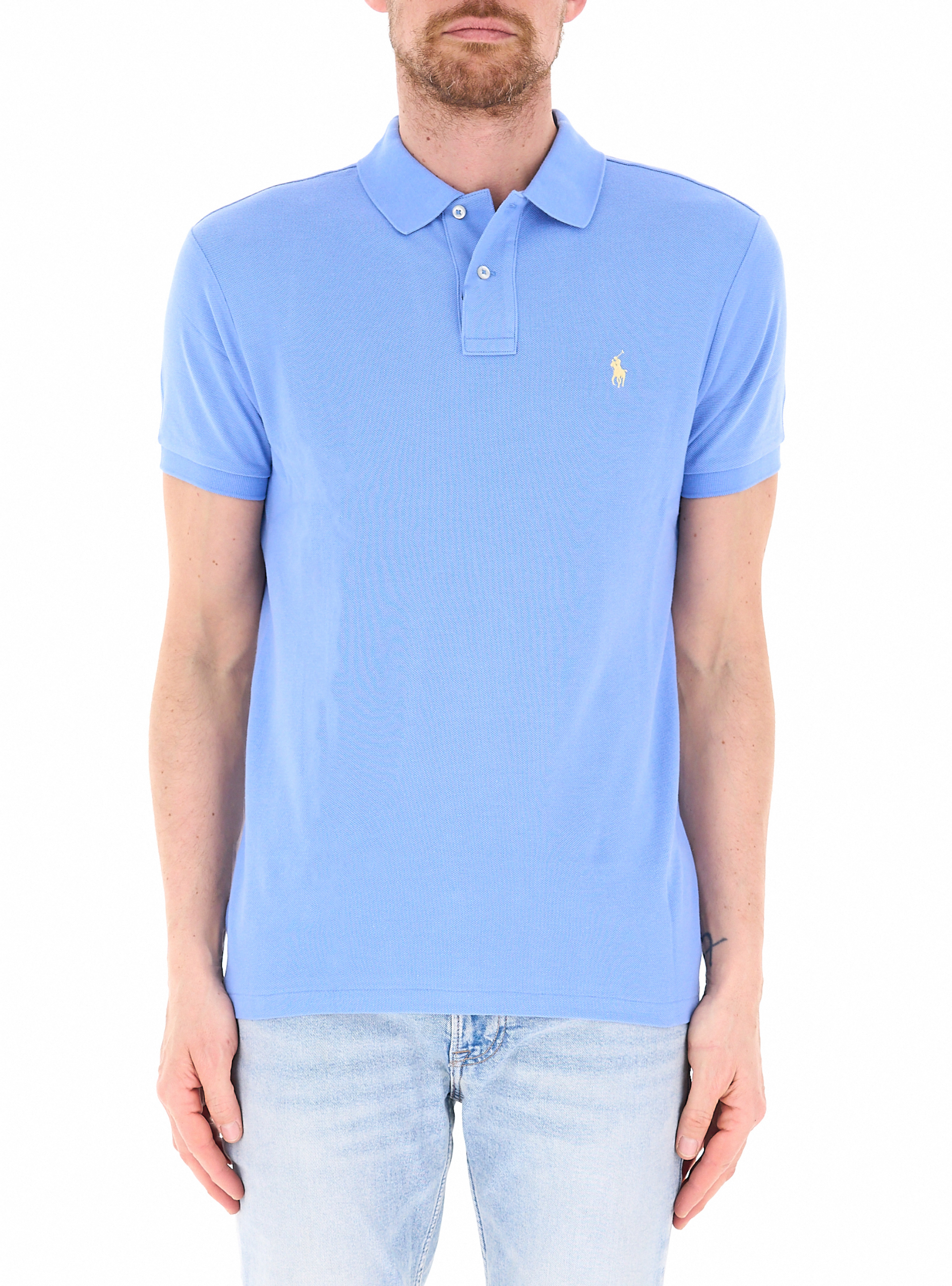 Polo maniche corte POLO AZZURRO CHIARO L