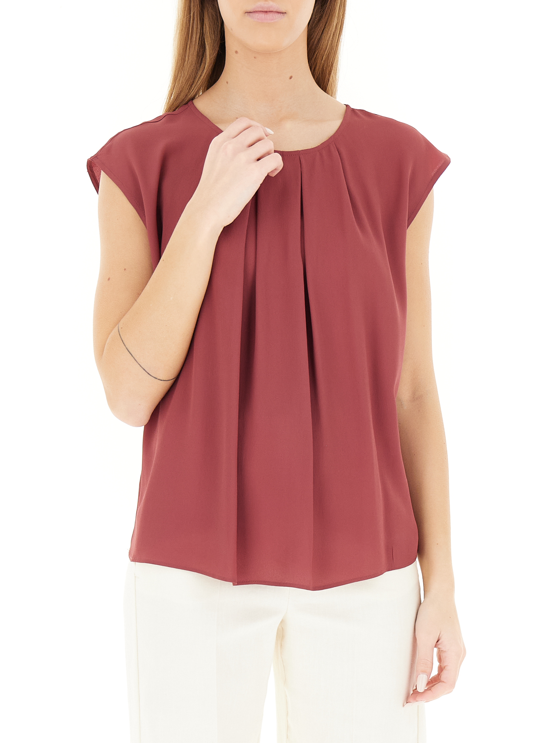 Blusa misto seta TERRACOTTA 46