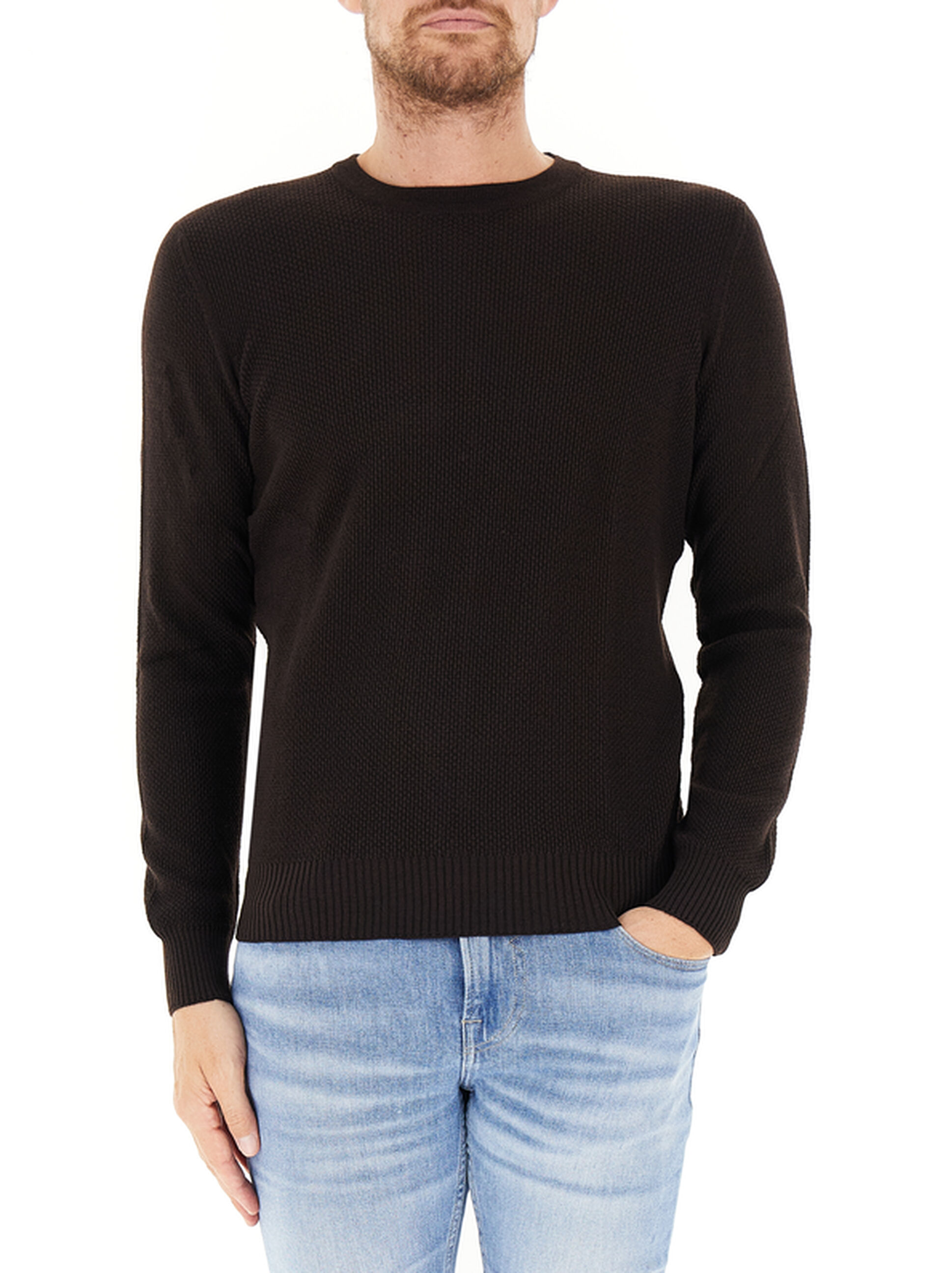 Maglione lavorato TESTA DI MORO