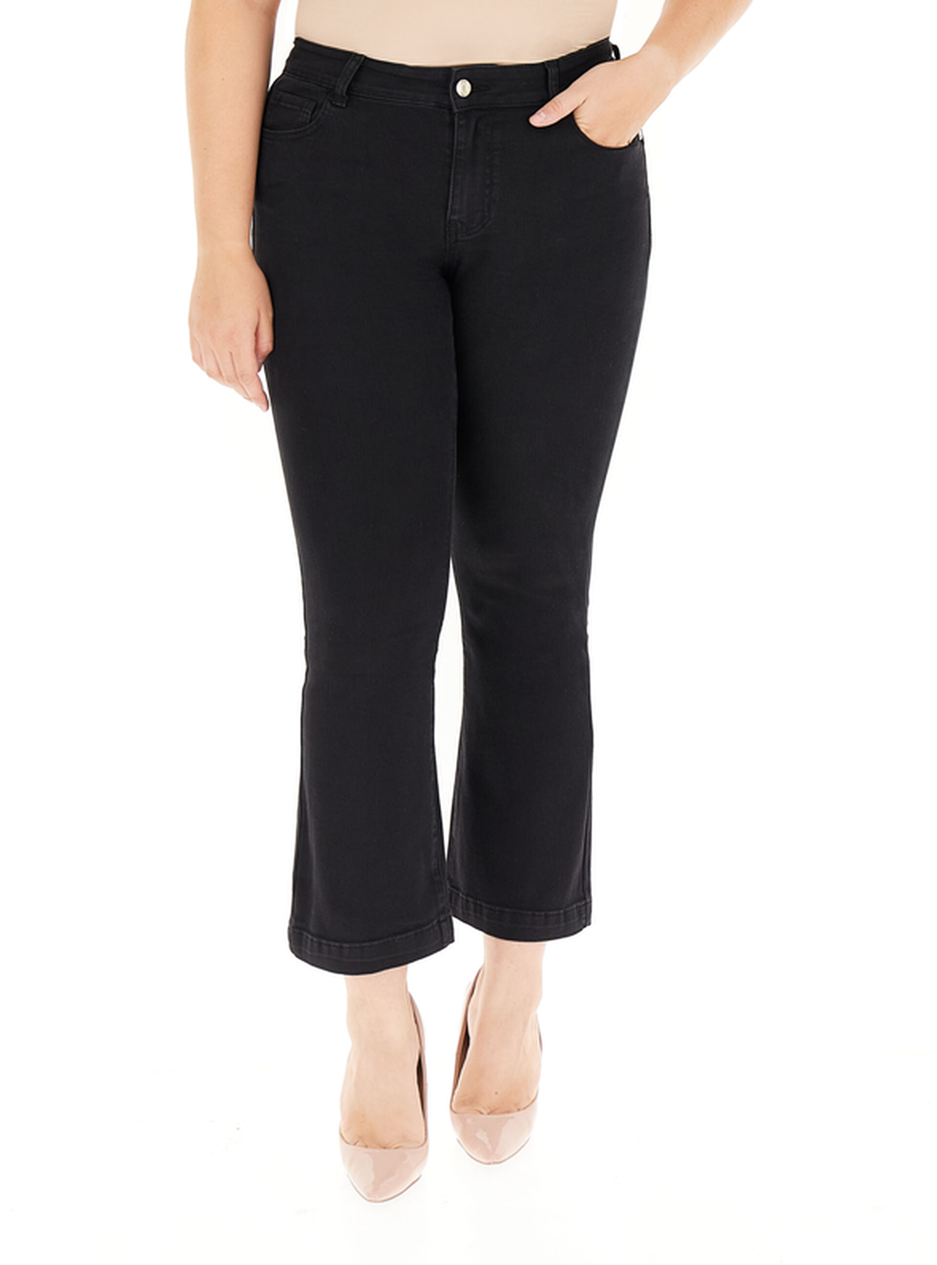 ELENA MIRO' Jeans Bootcut NERO