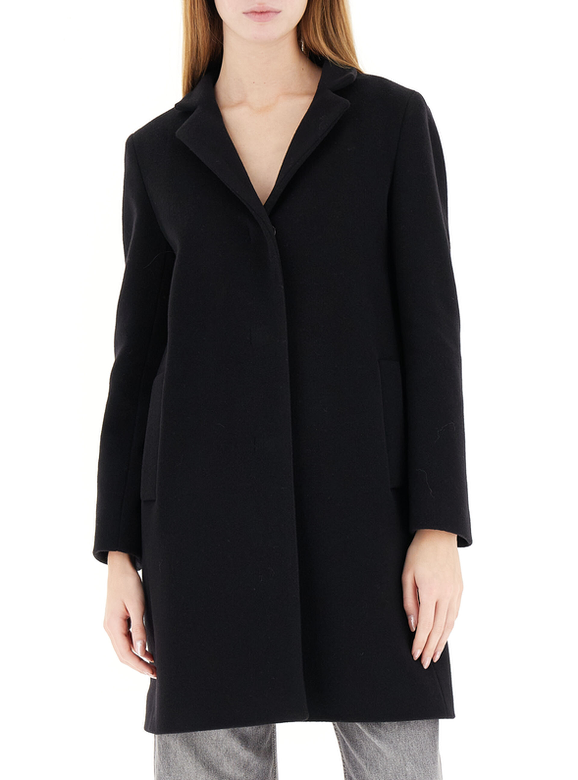 Cappotto misto cashmere NERO 46