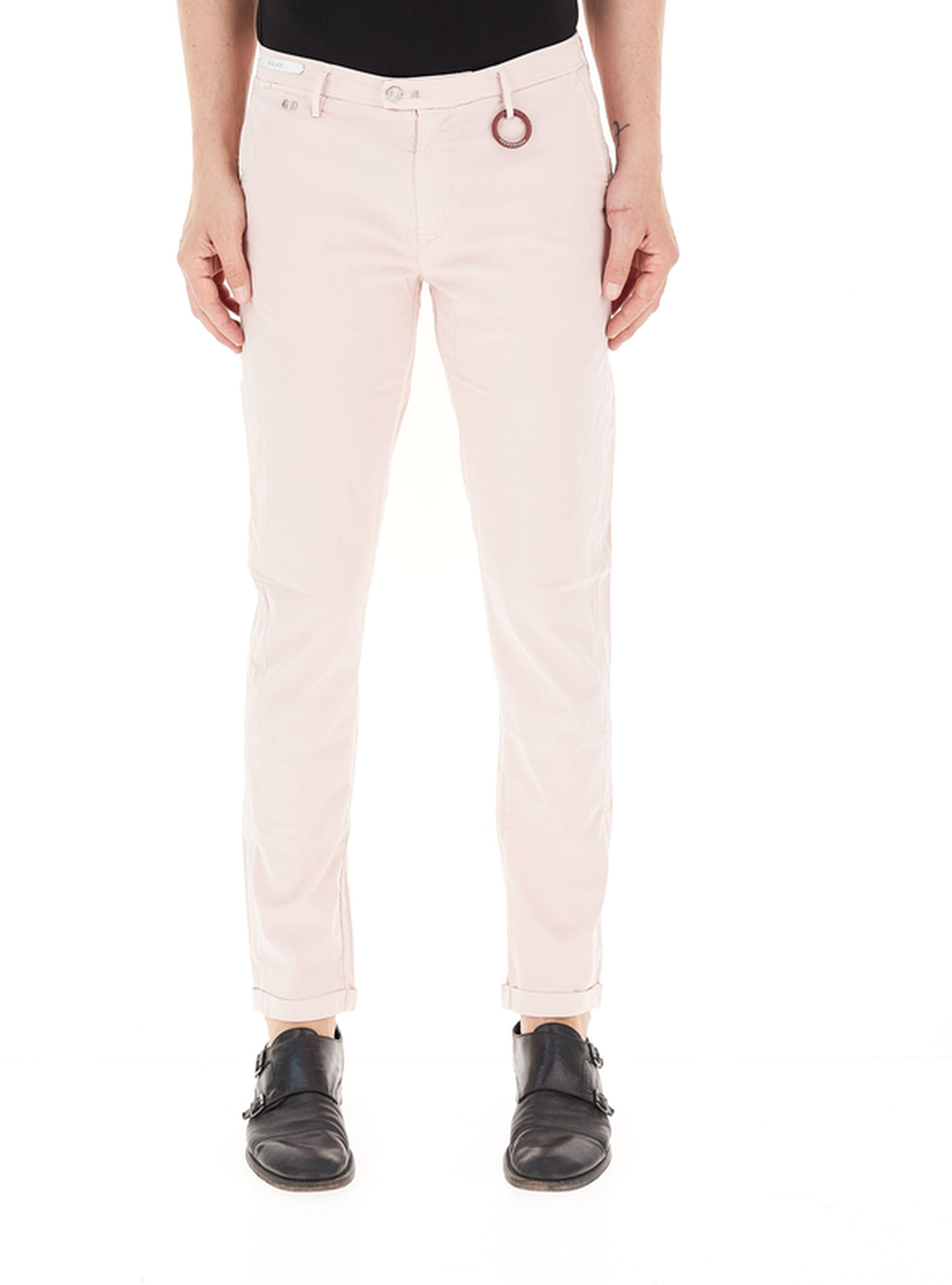 Pantalone slim ROSA CHIARO