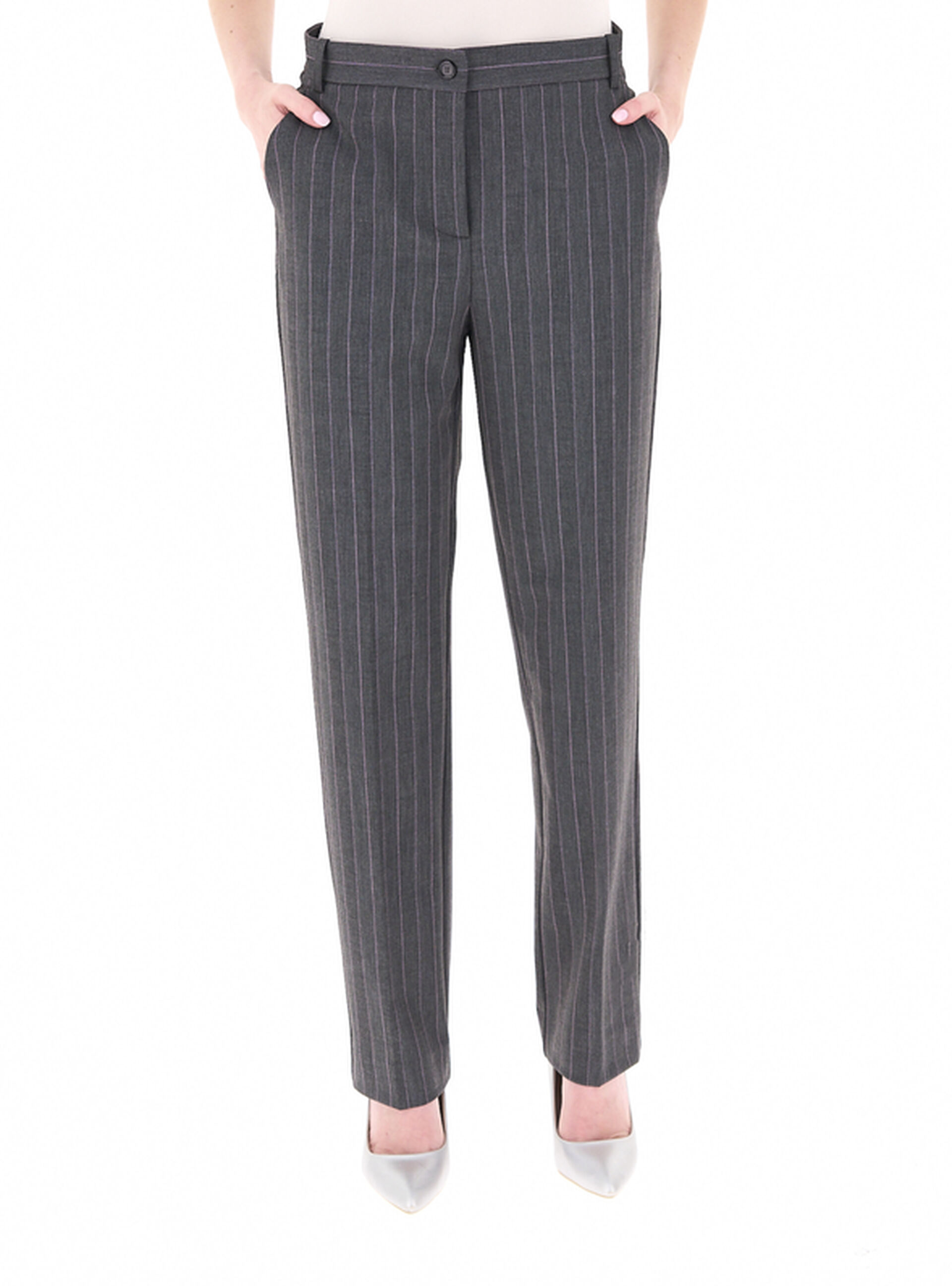 Pantalone a sigaretta GRIGIO SCURO 40