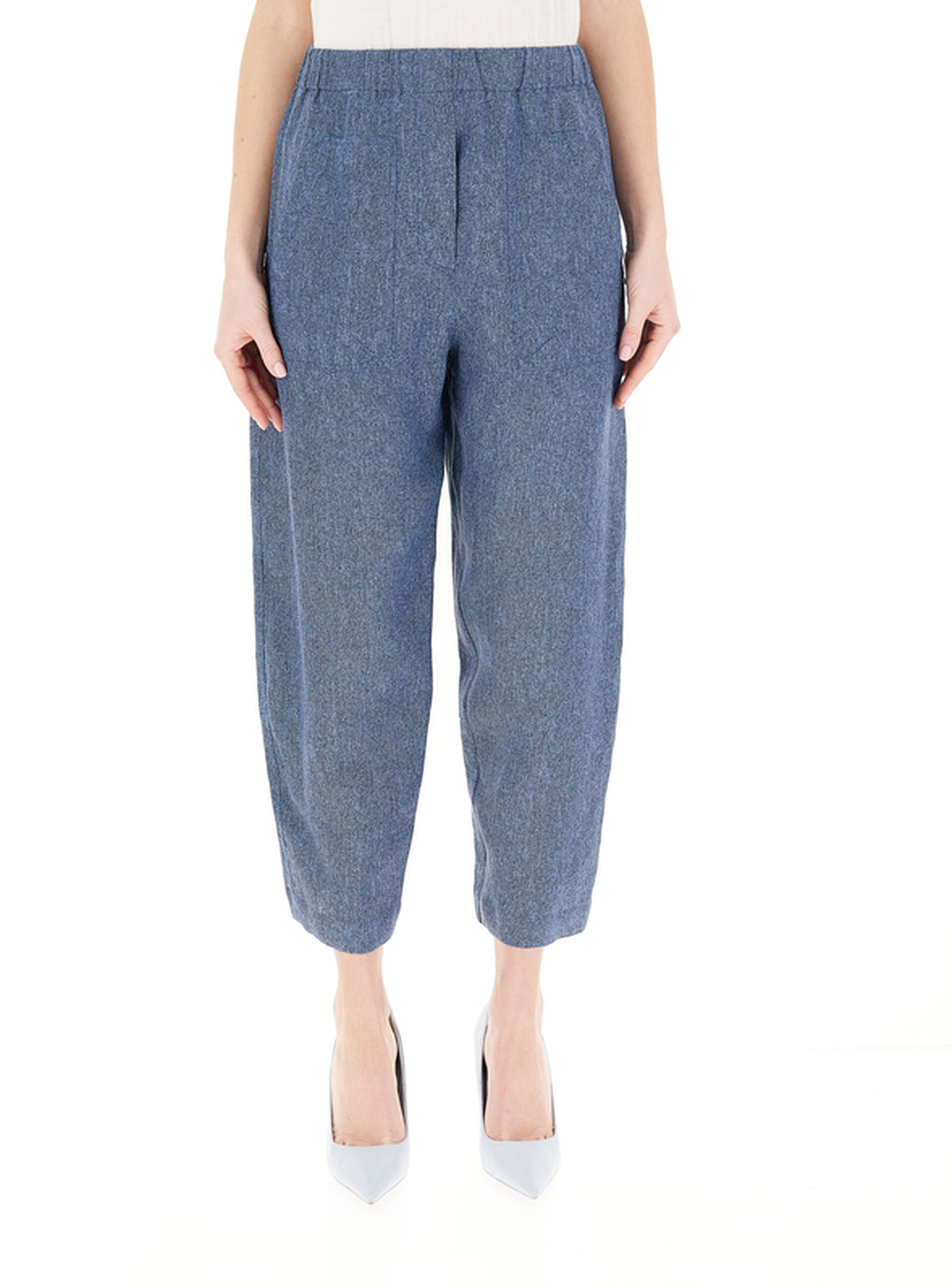 Pantalone in lino BLU AVIO
