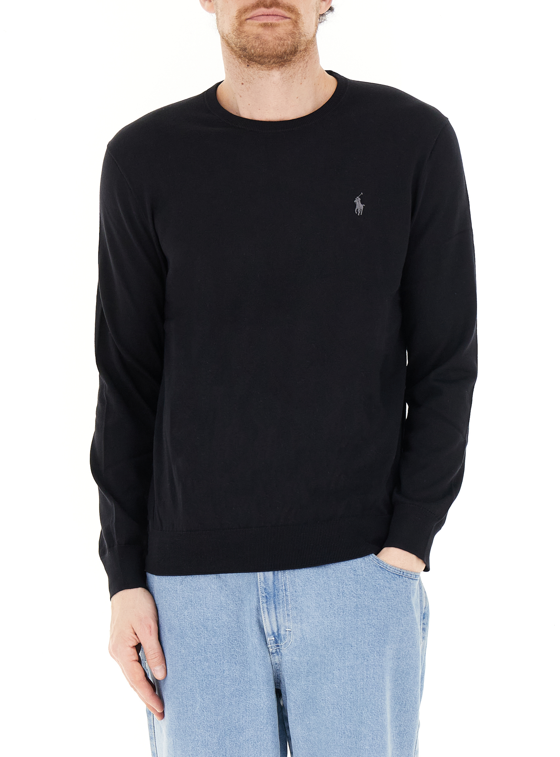 Maglione girocollo POLO NERO