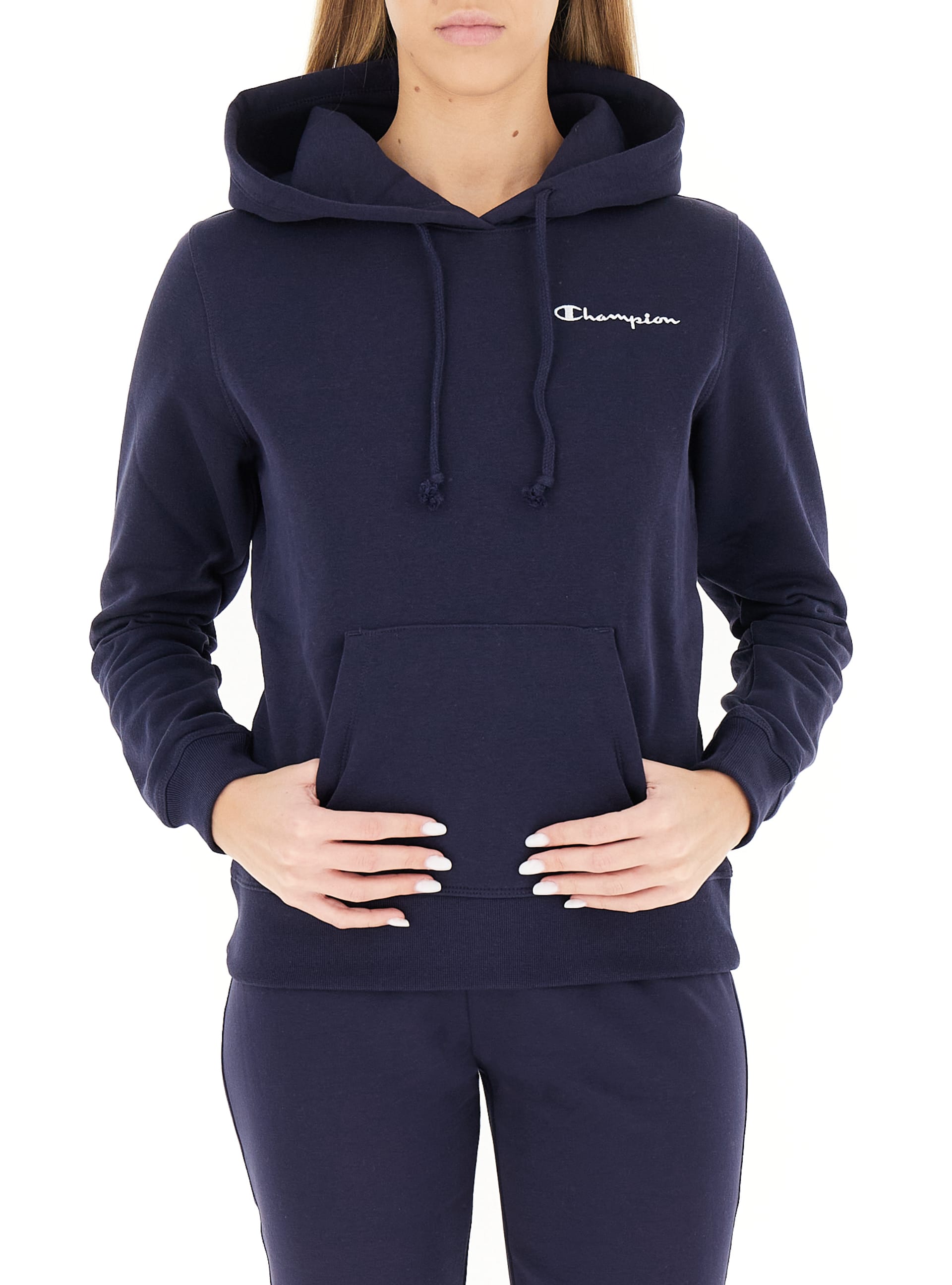 Felpa con cappuccio BLU SCURO S