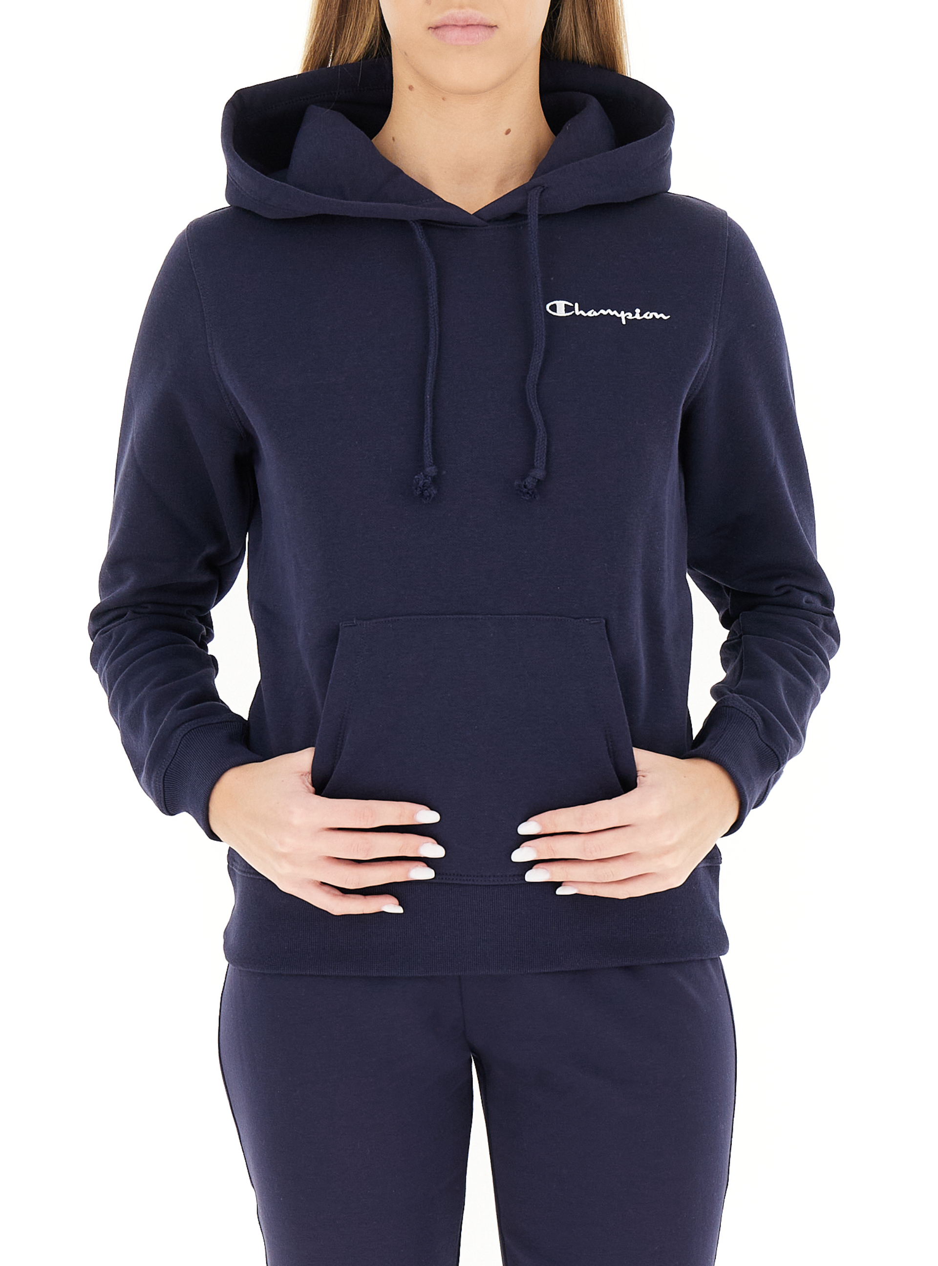 Felpa con cappuccio BLU SCURO