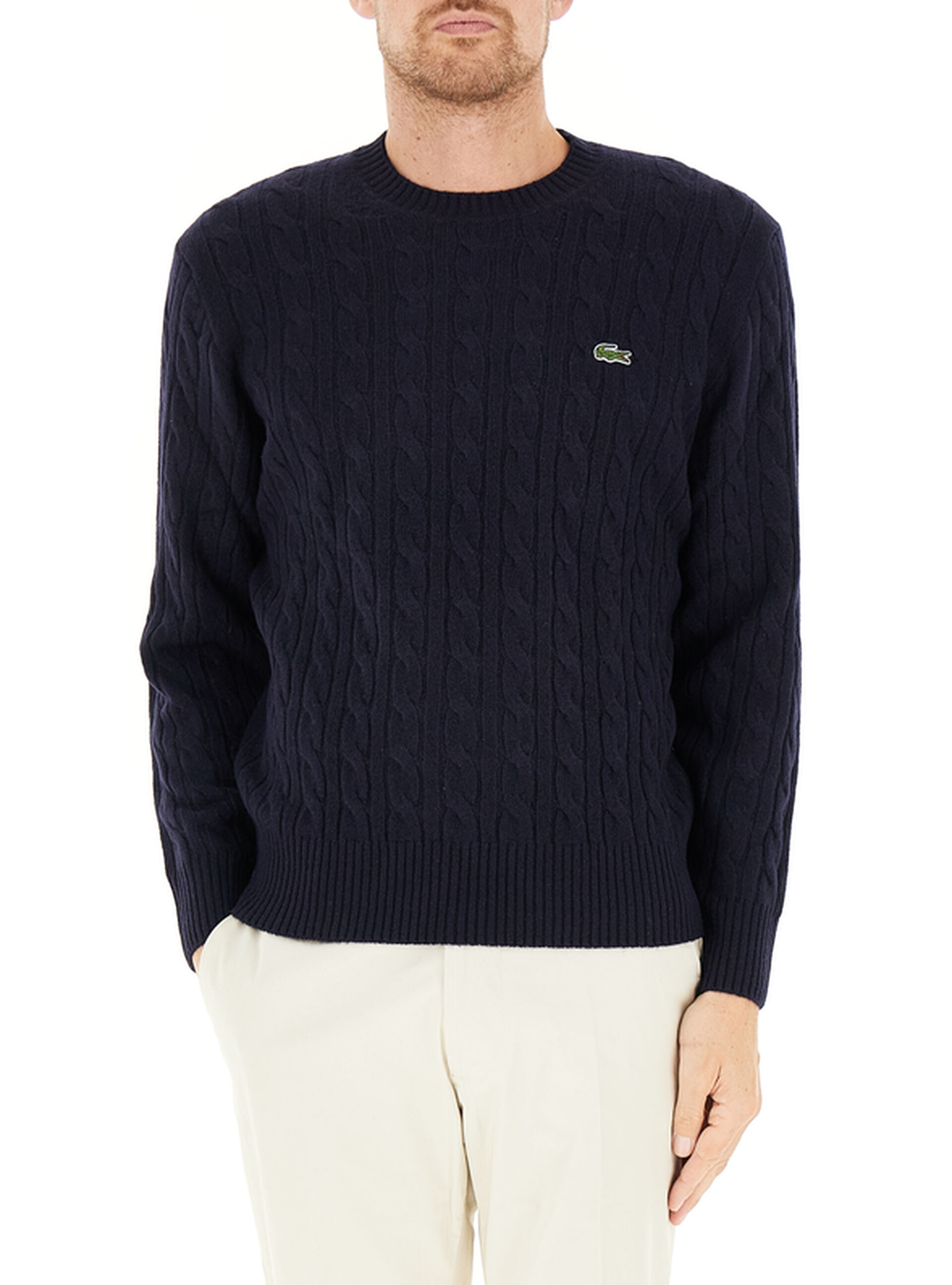Lacoste Maglione a trecce BLU NAVY