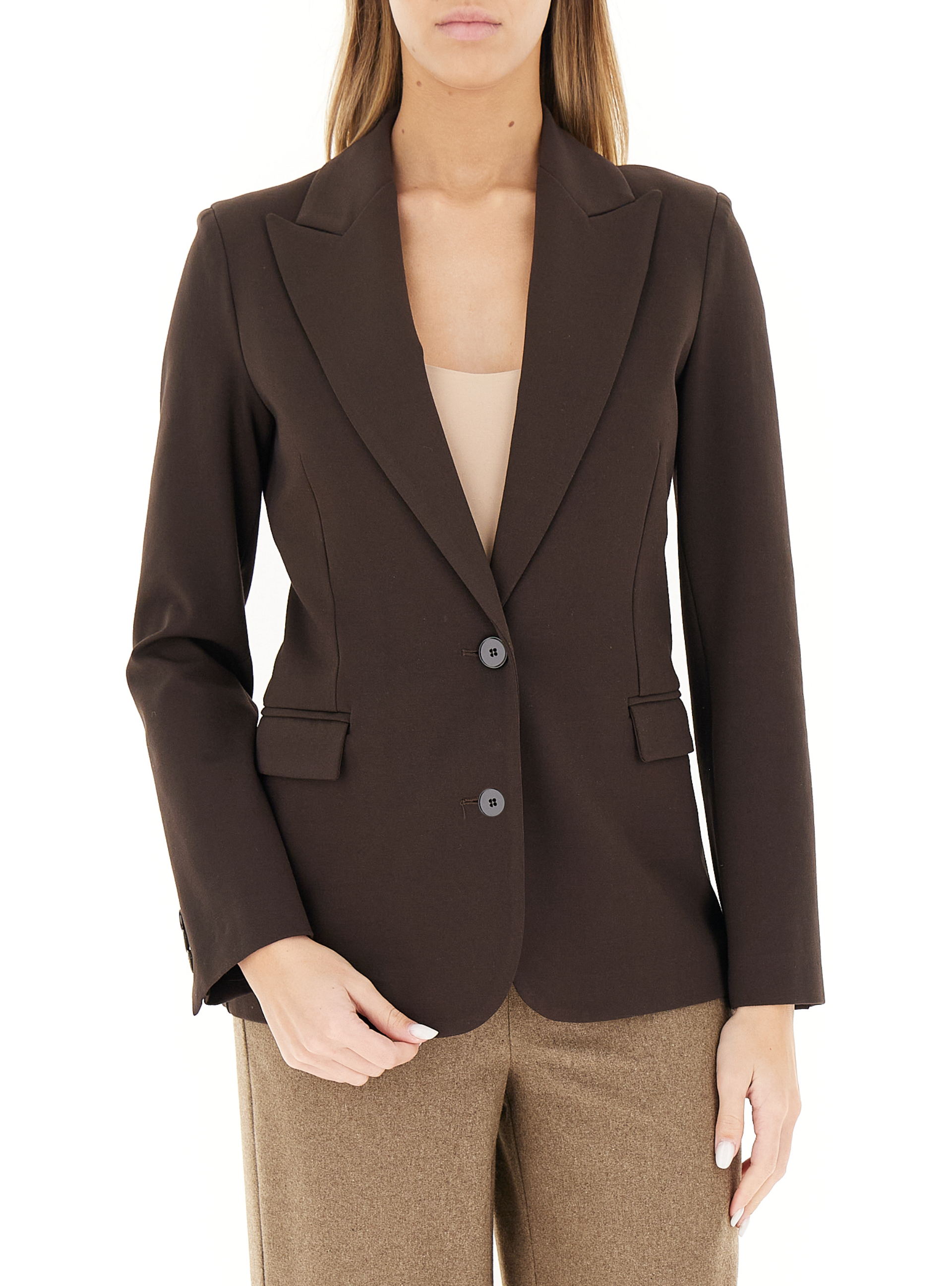 VICOLO Blazer monopetto MARRONE