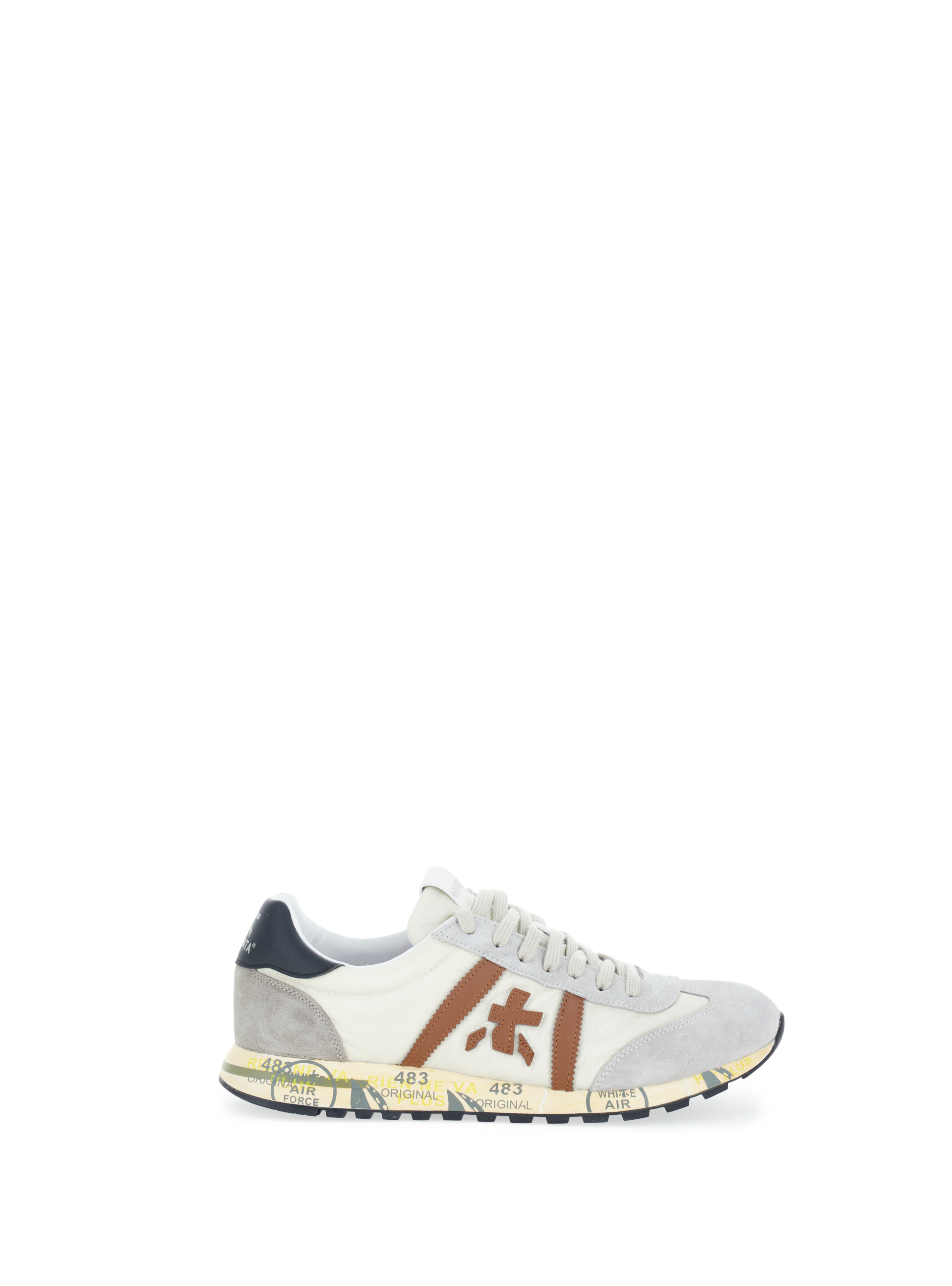 Sneakers con inserti CREMA