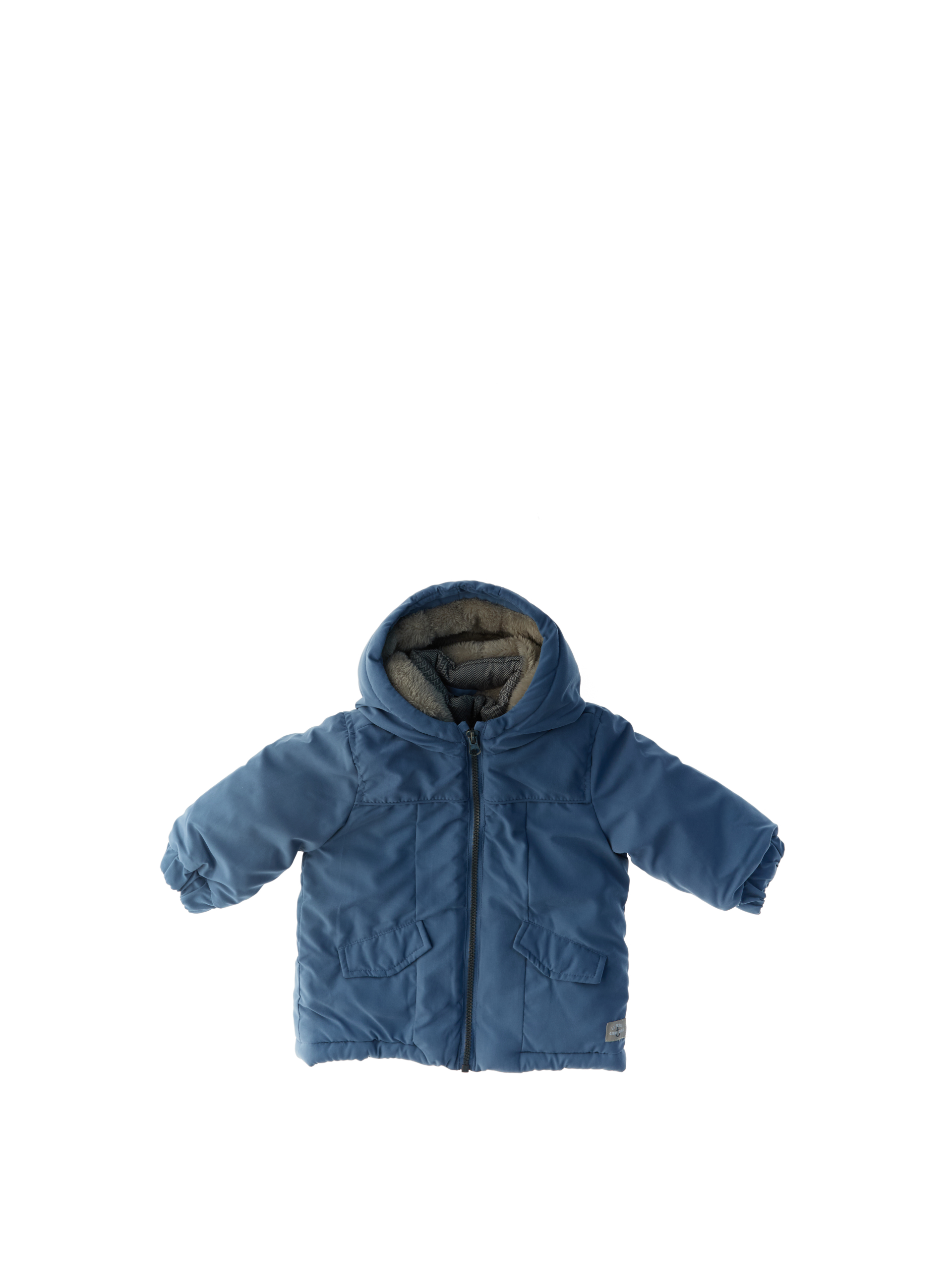 Giubbotto con cappuccio BLU CHIARO 076/12M