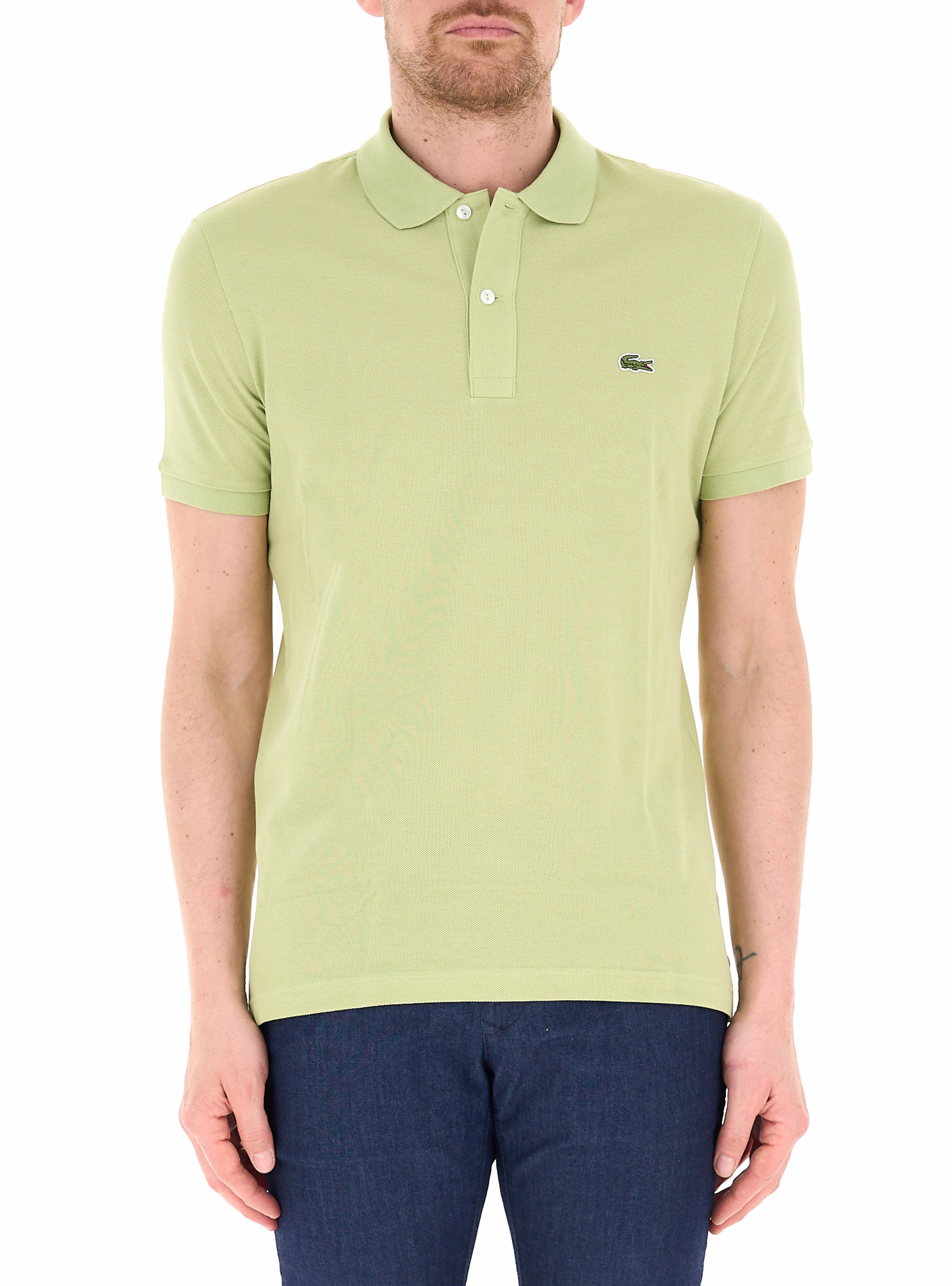 Polo in cotone VERDE CHIARO 6