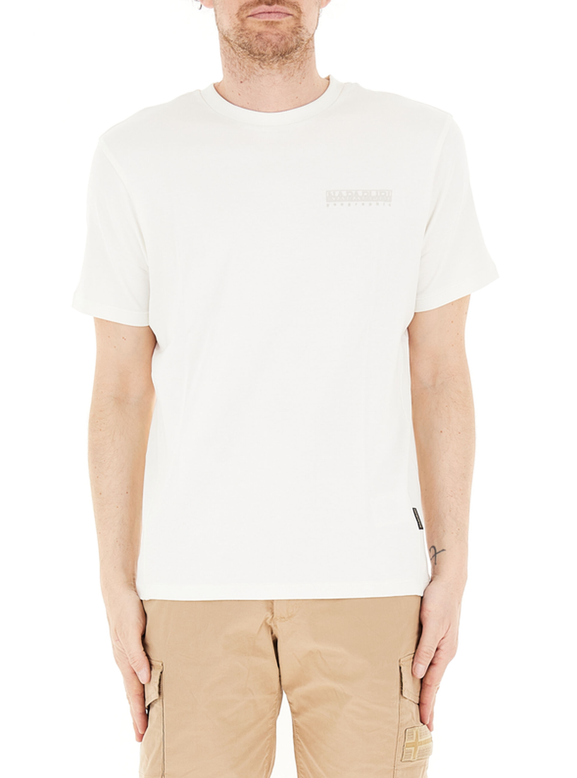 T-shirt girocollo BIANCO XXL