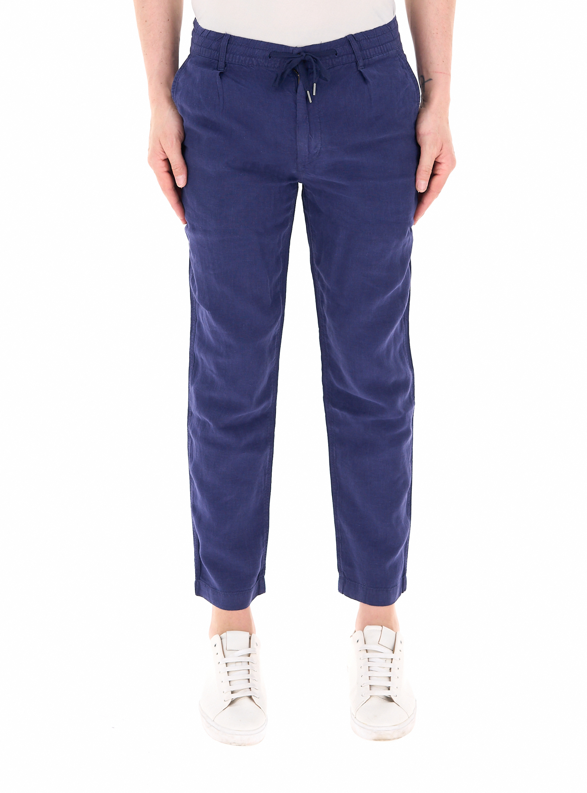 Pantalone in lino POLO BLU