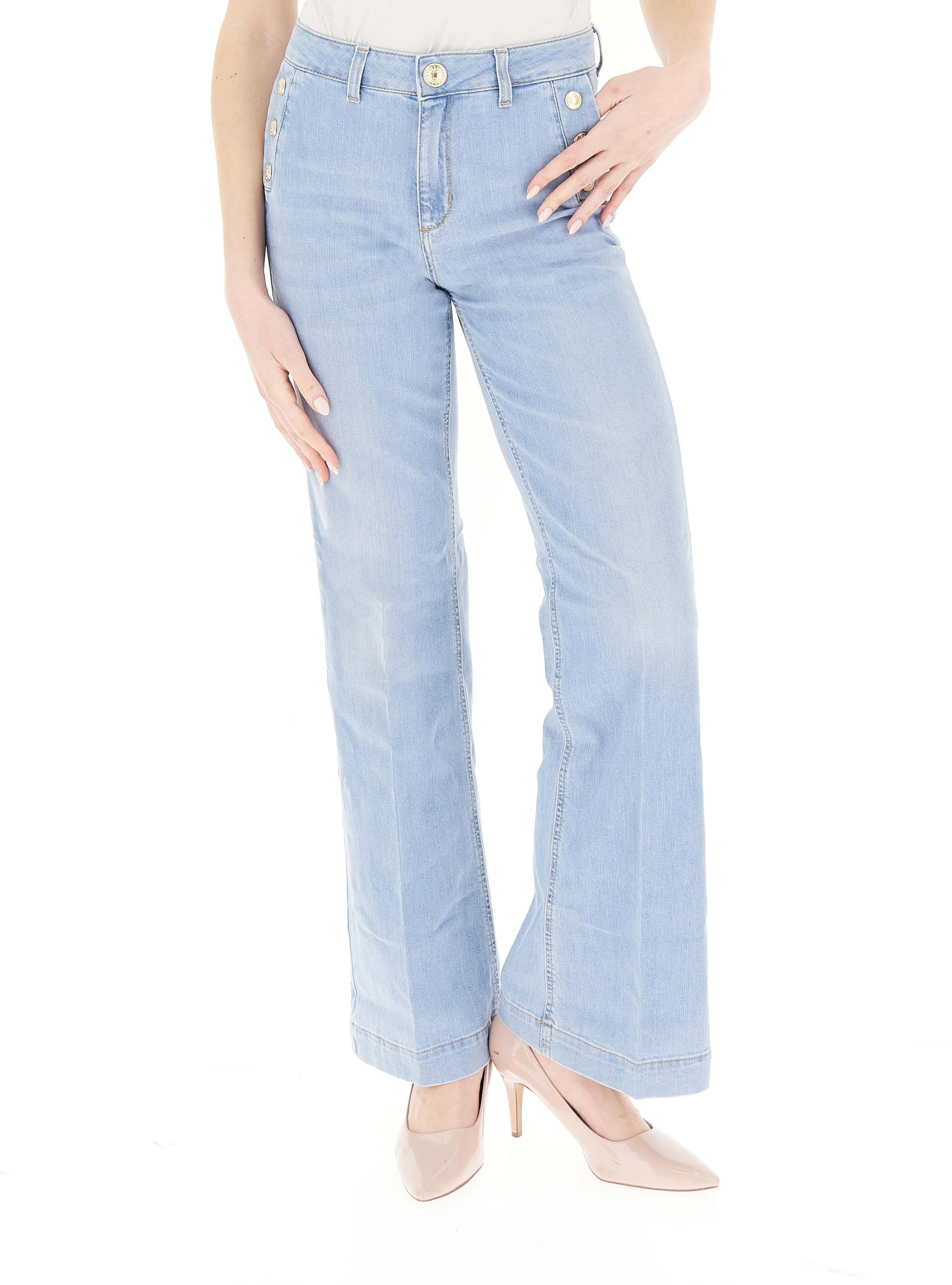Jeans Bottom Up AZZURRO CHIARO