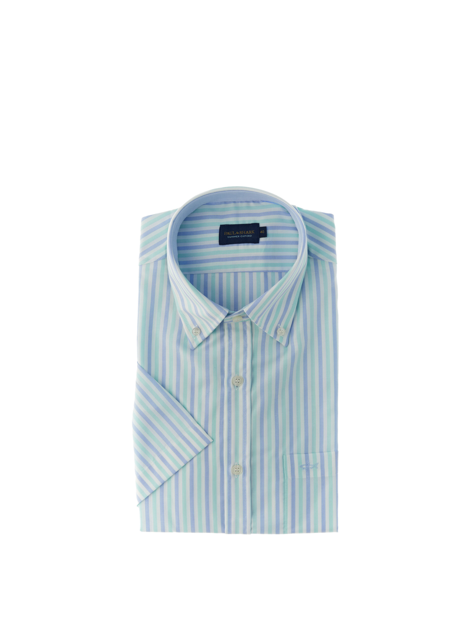 Camicia maniche corte CELESTE