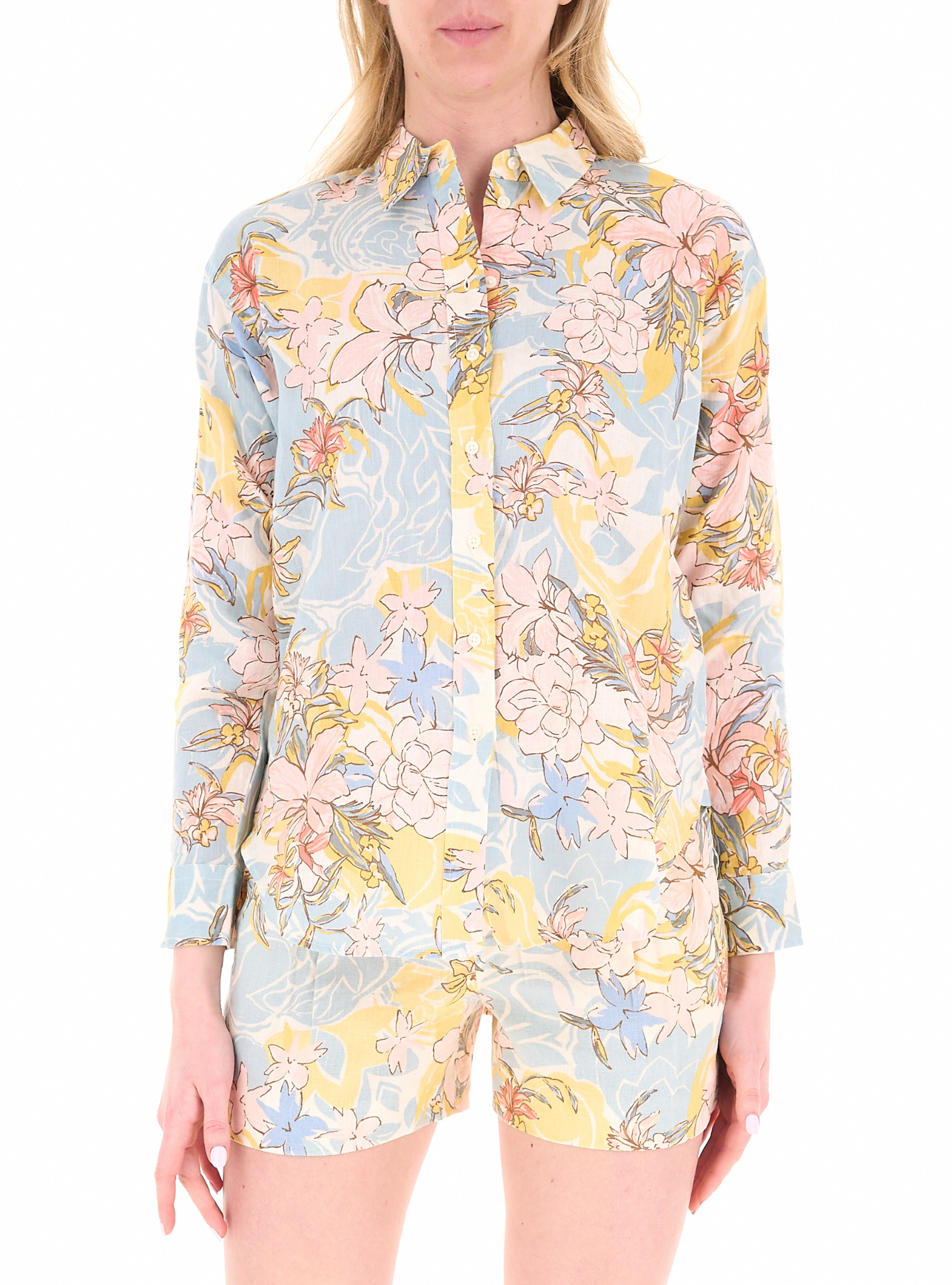 Camicia in lino LAUREN CELESTE S