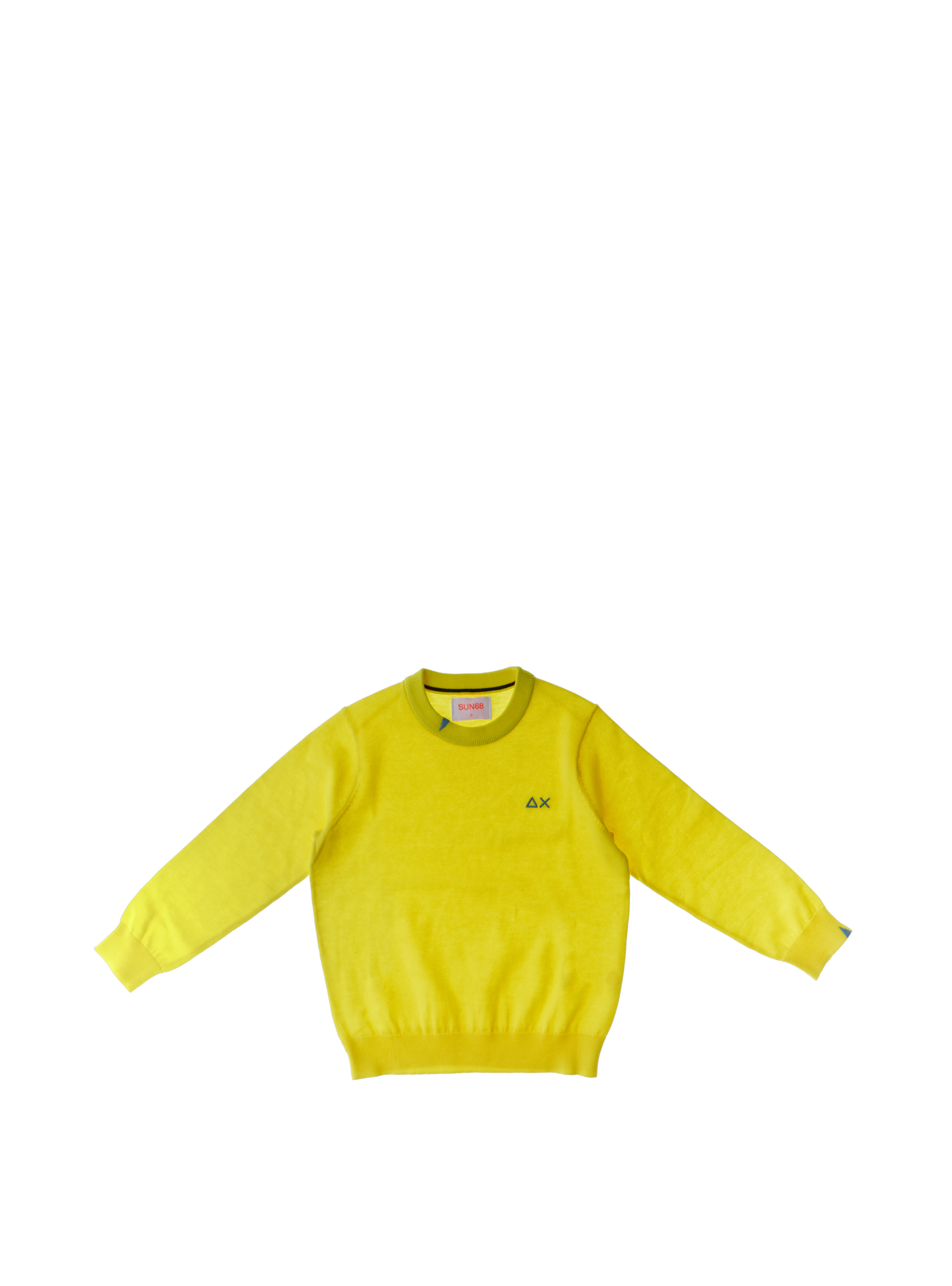 SUN68 Maglia in cotone GIALLO