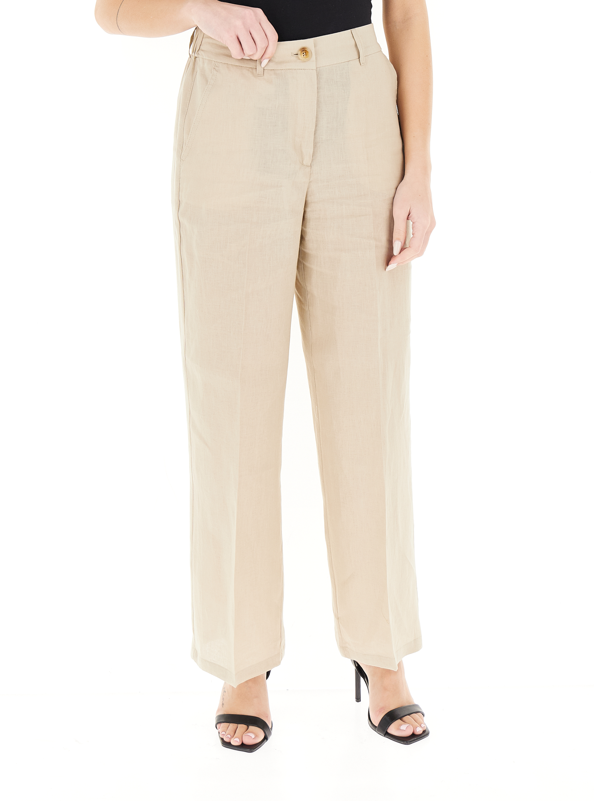PENNYBLACK Pantalone in lino BEIGE