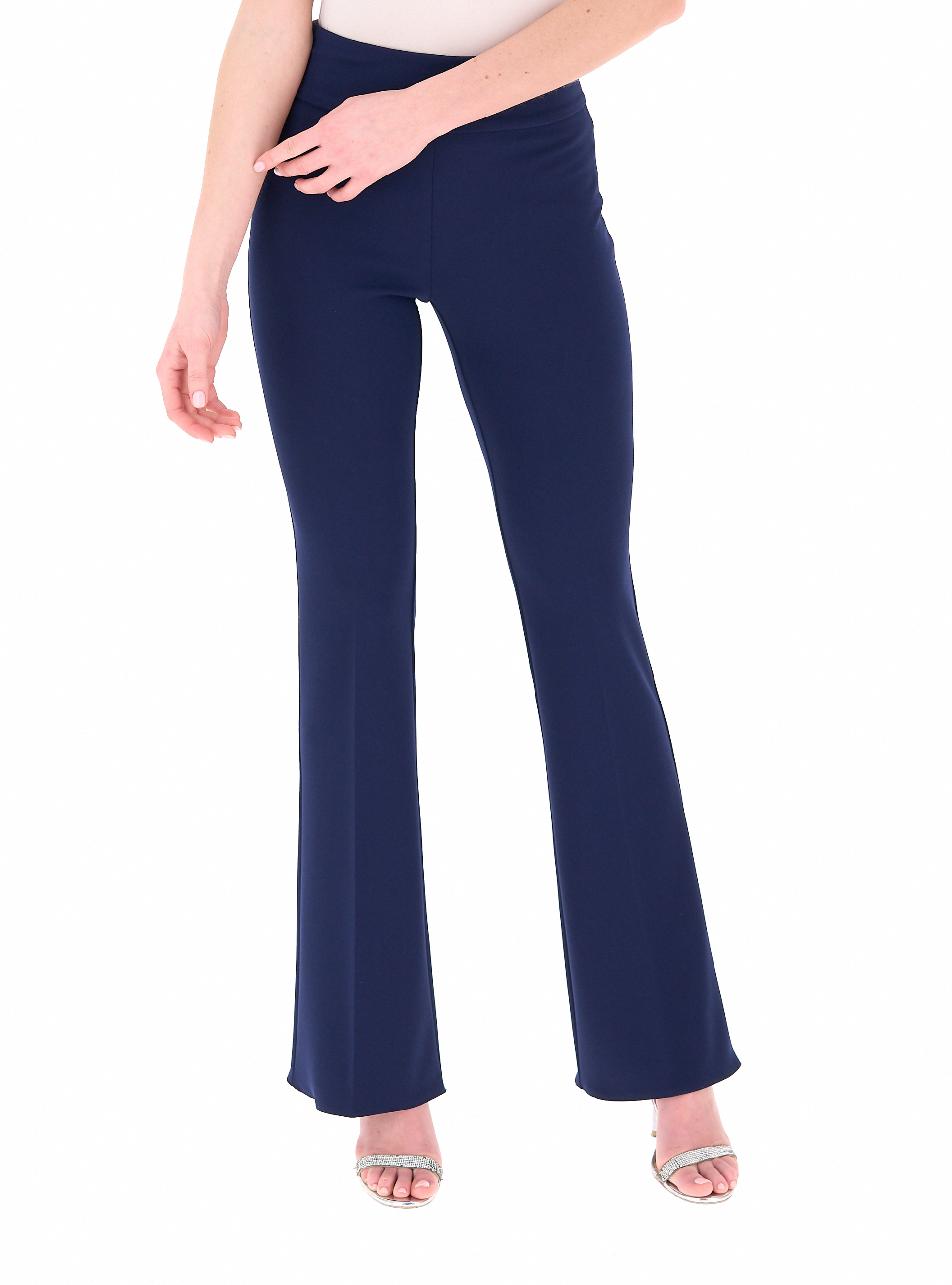 Pantalone flare BLU SCURO S