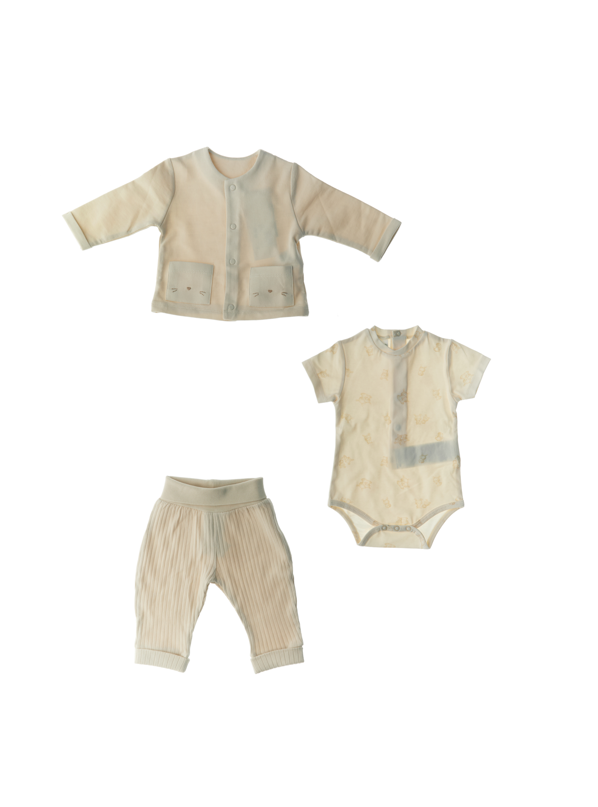 IDO Set 3 pz NURSERY BEIGE 3M