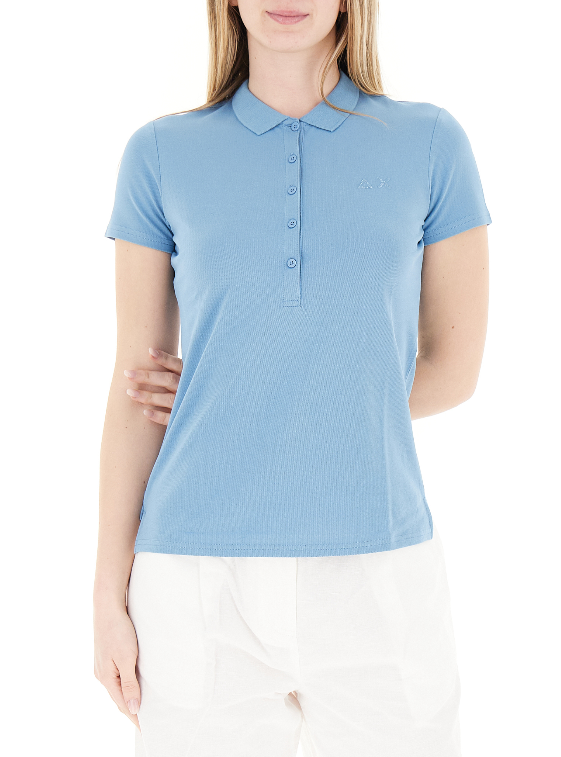 Polo maniche corte AZZURRO POLVERE M