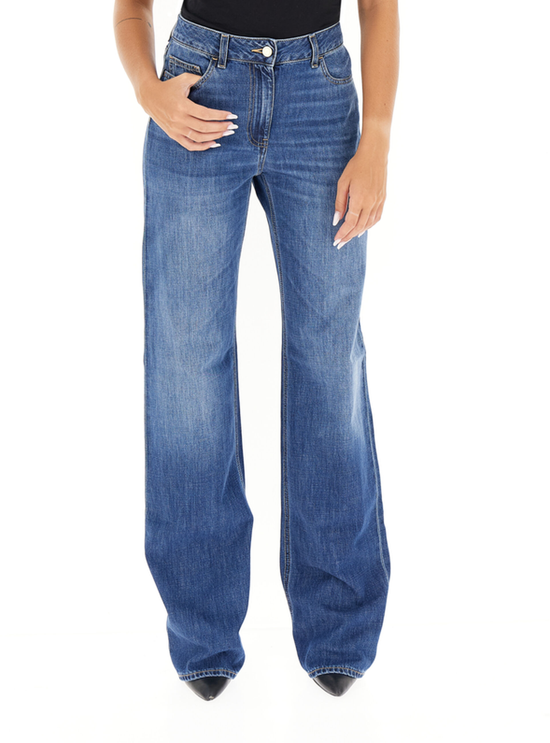 Jeans wide leg BLU 25