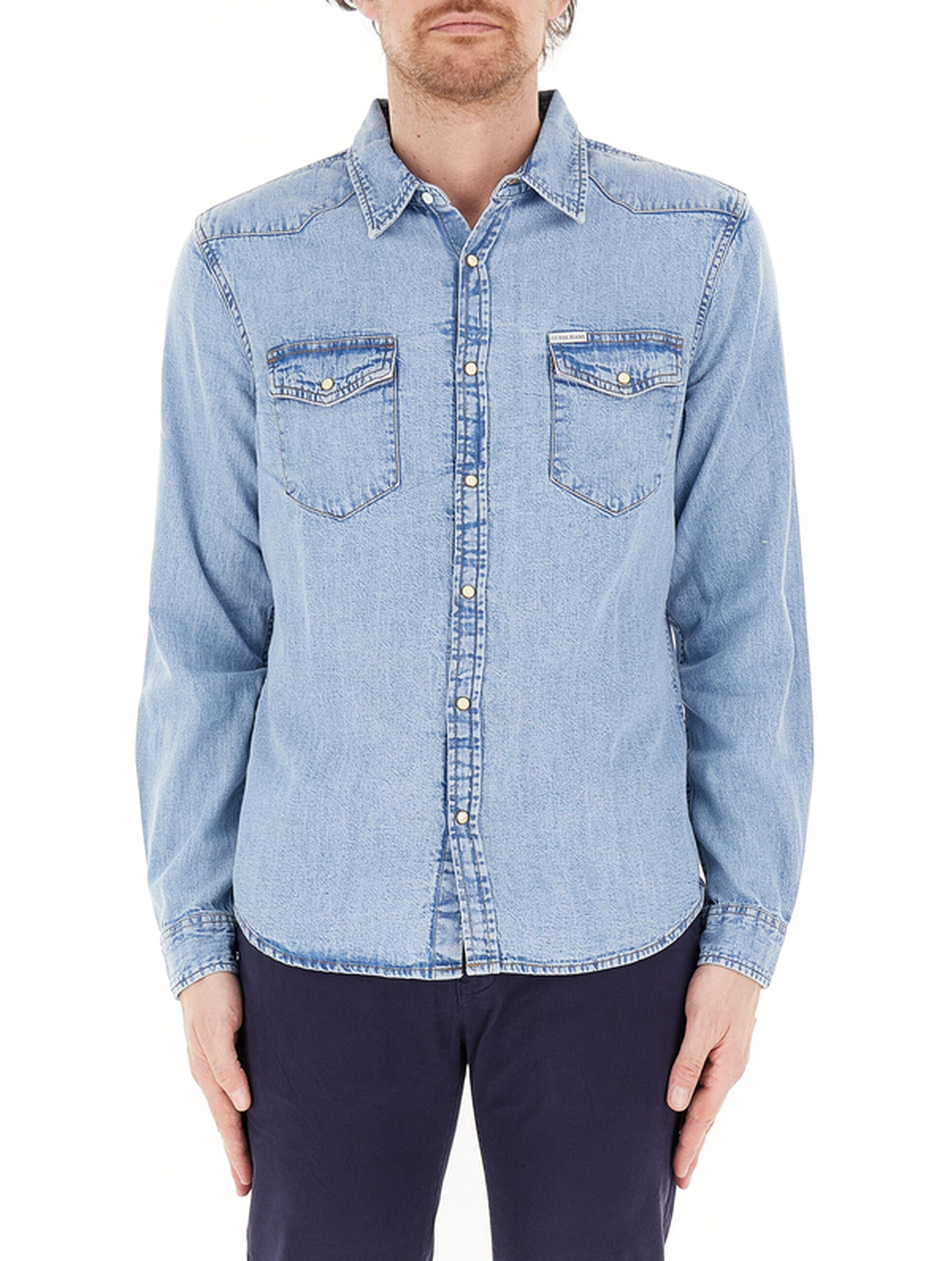 Camicia in jeans AZZURRO CHIARO
