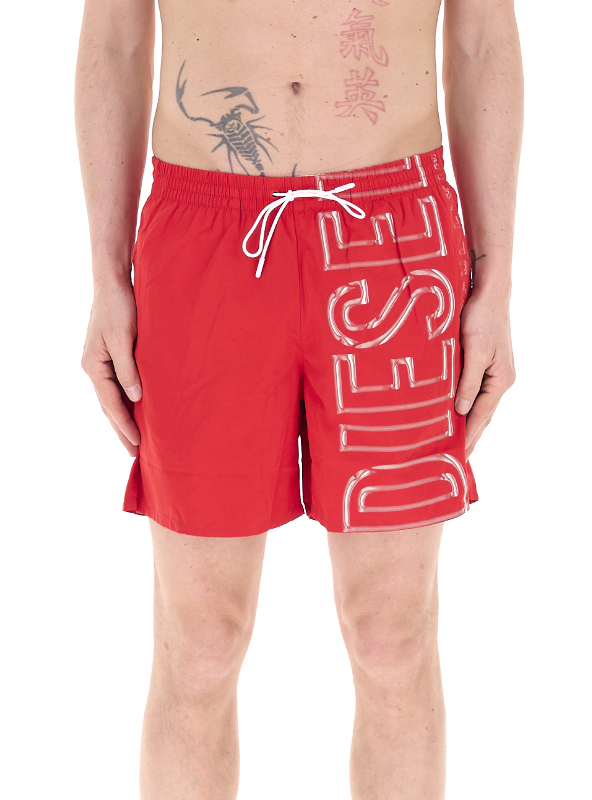 Diesel Shorts da bagno ROSSO L