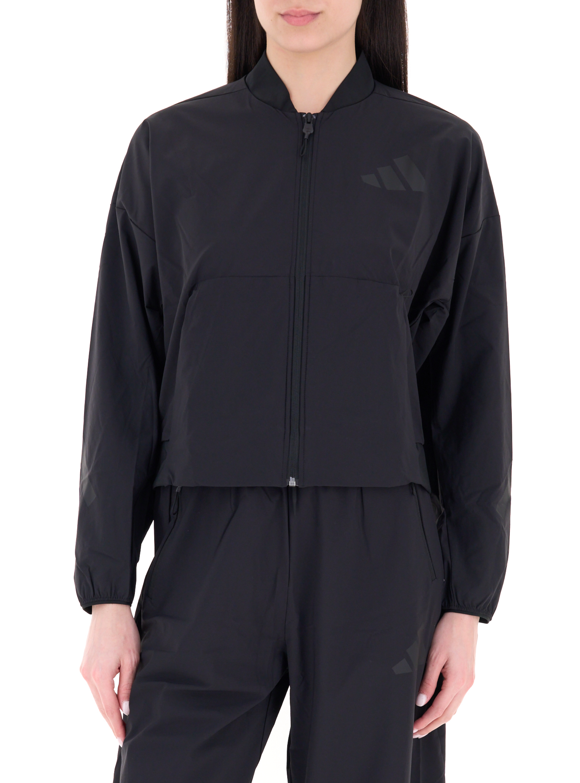 Adidas Felpa con zip NERO