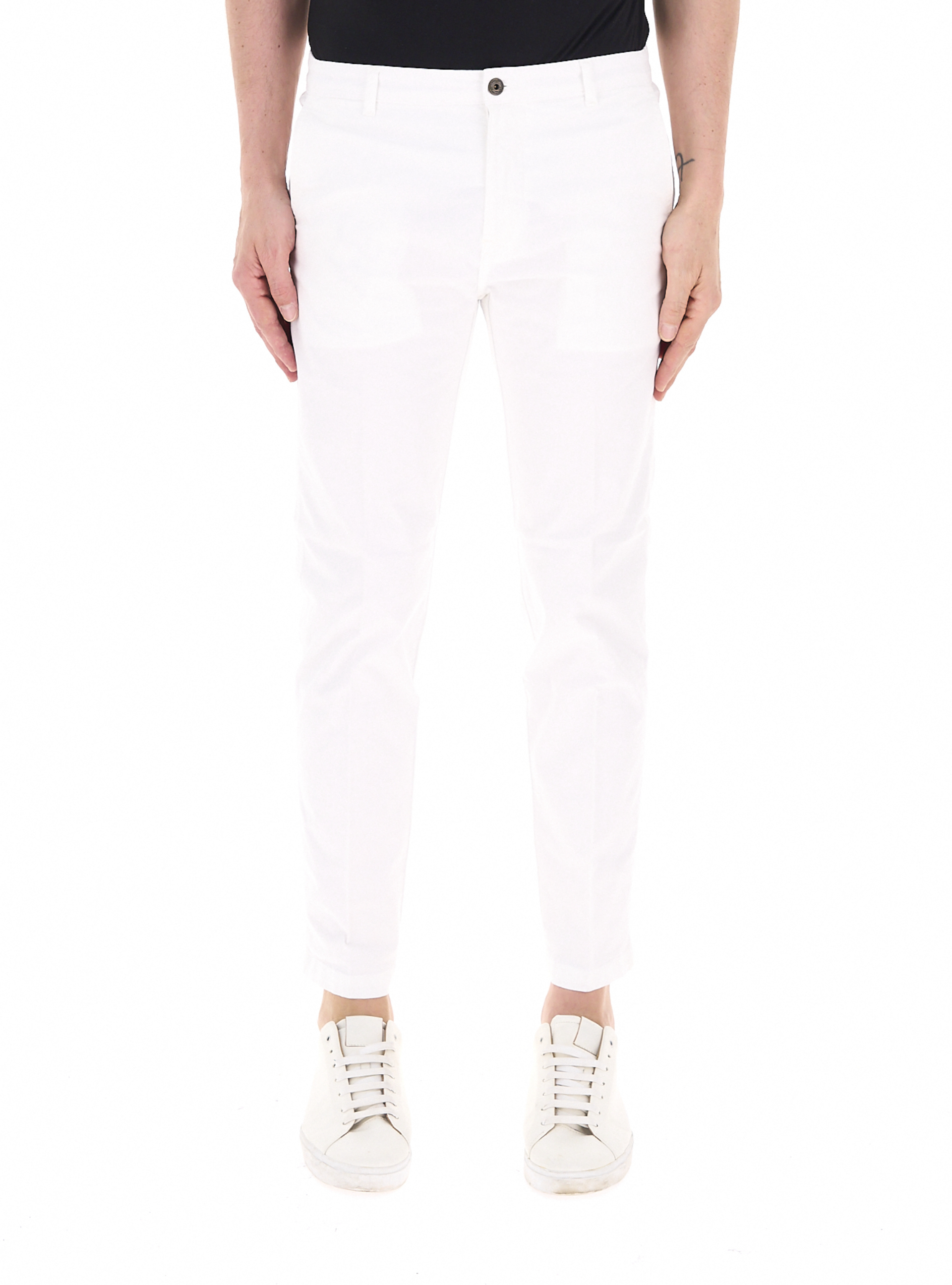 ROY ROGER'S Pantalone chino PANNA