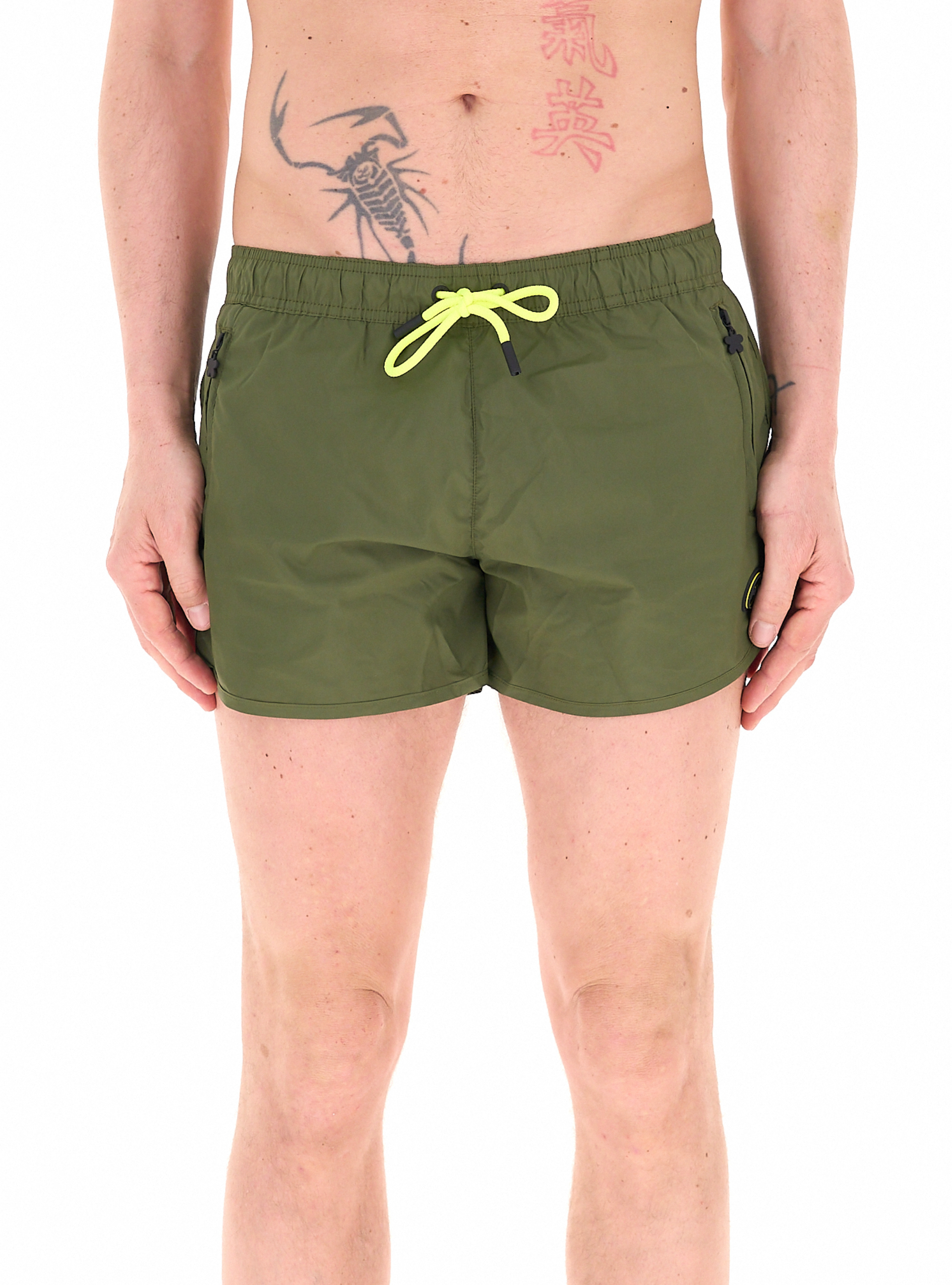 F**K Shorts da bagno VERDE OLIVA