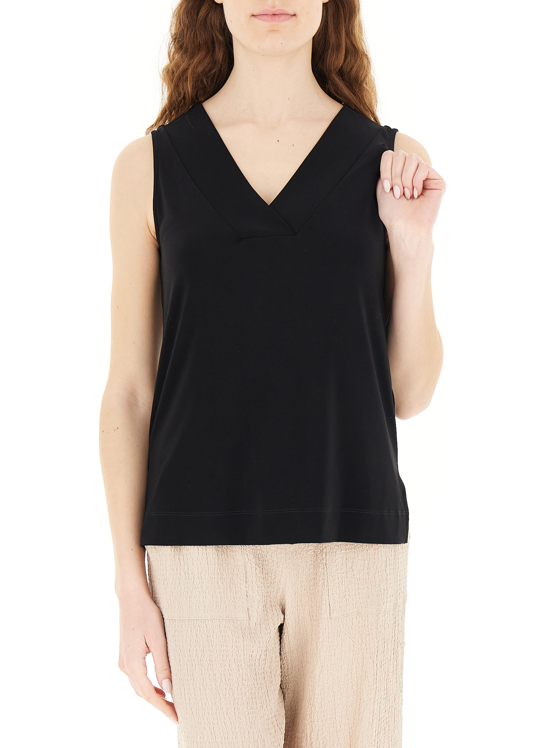 Joseph Ribkoff Top scollo V NERO