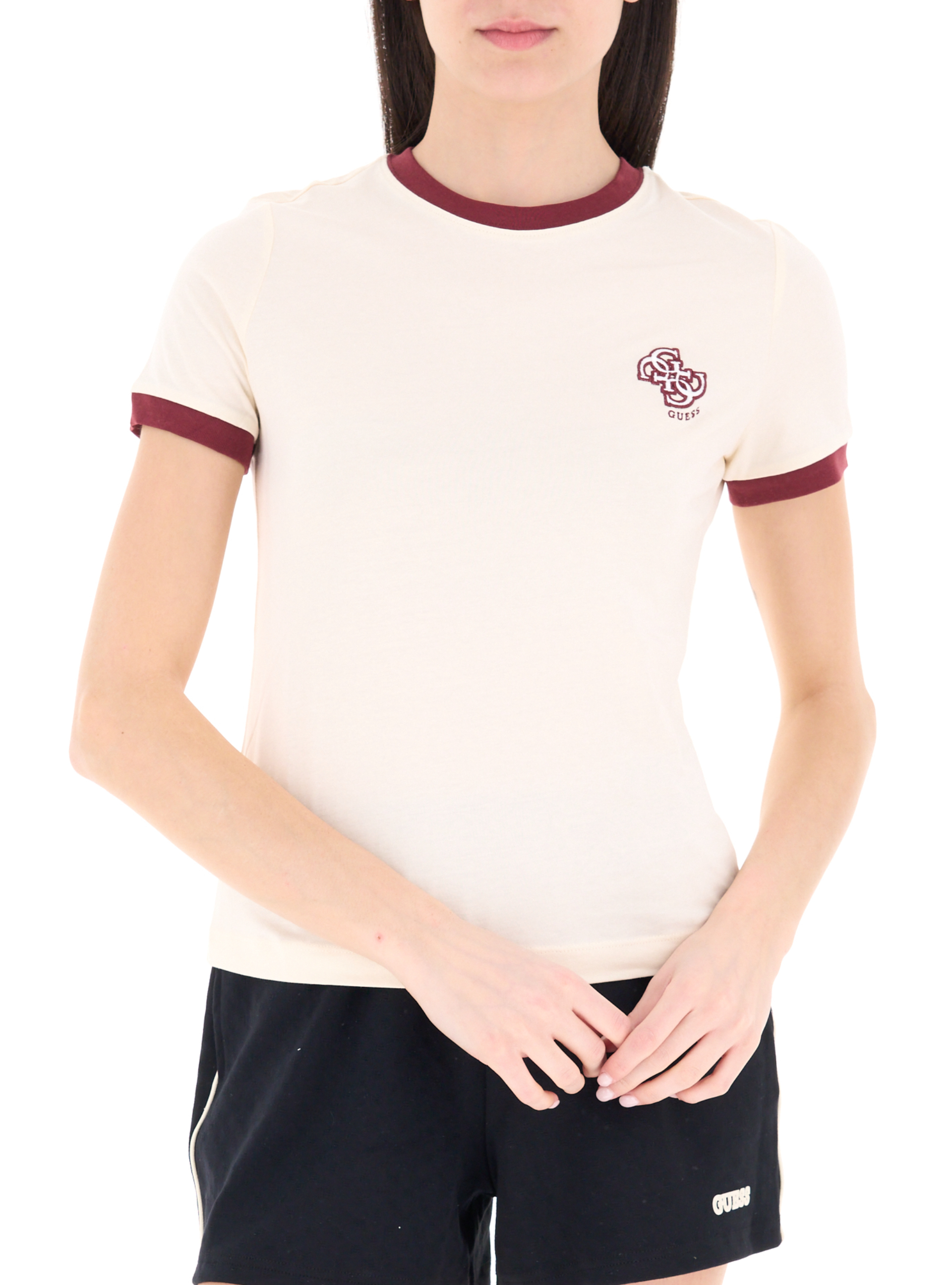 Guess T-shirt girocollo CHAMPAGNE