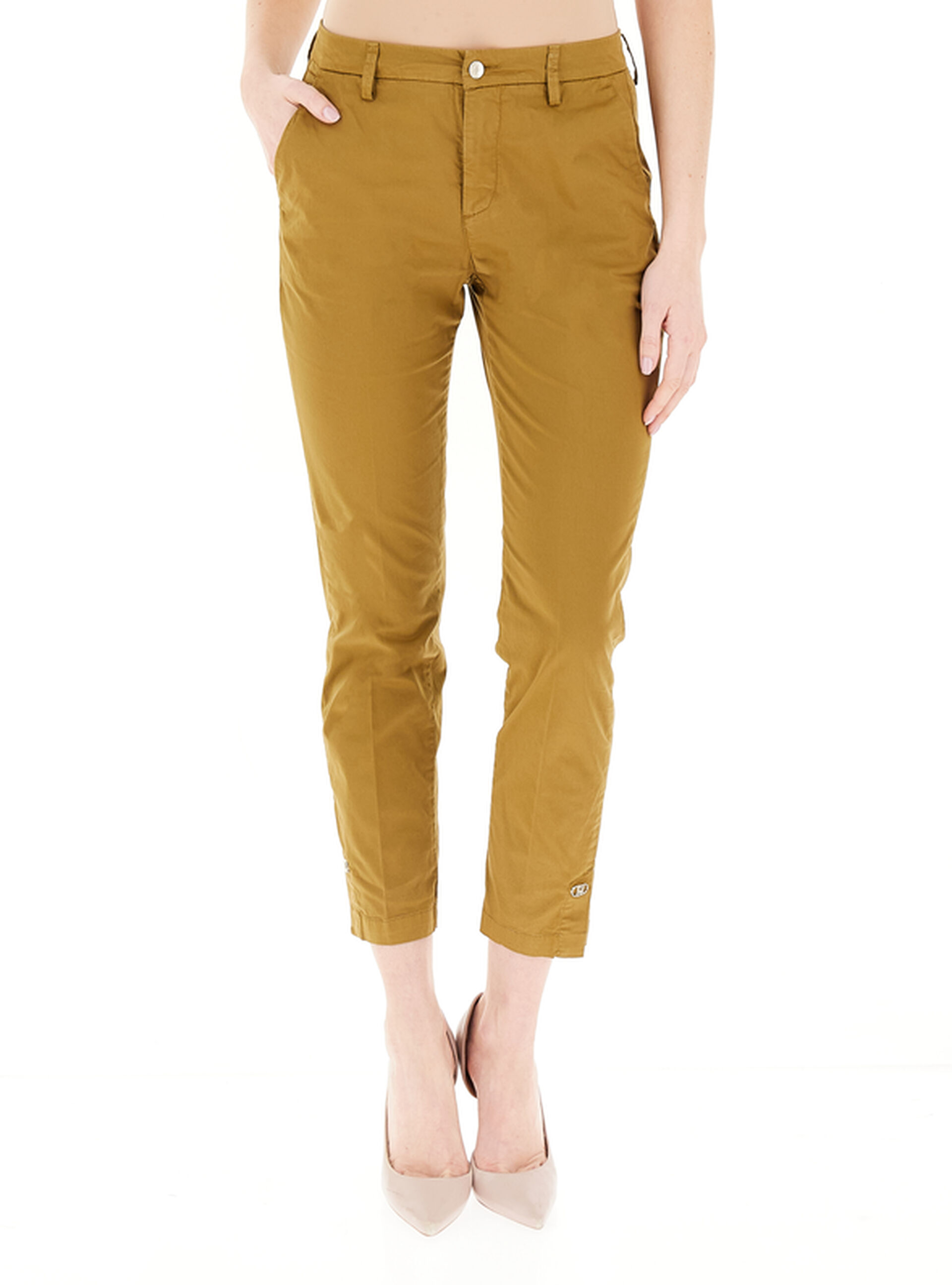 Pantalone a sigaretta LIU JEANS SENAPE