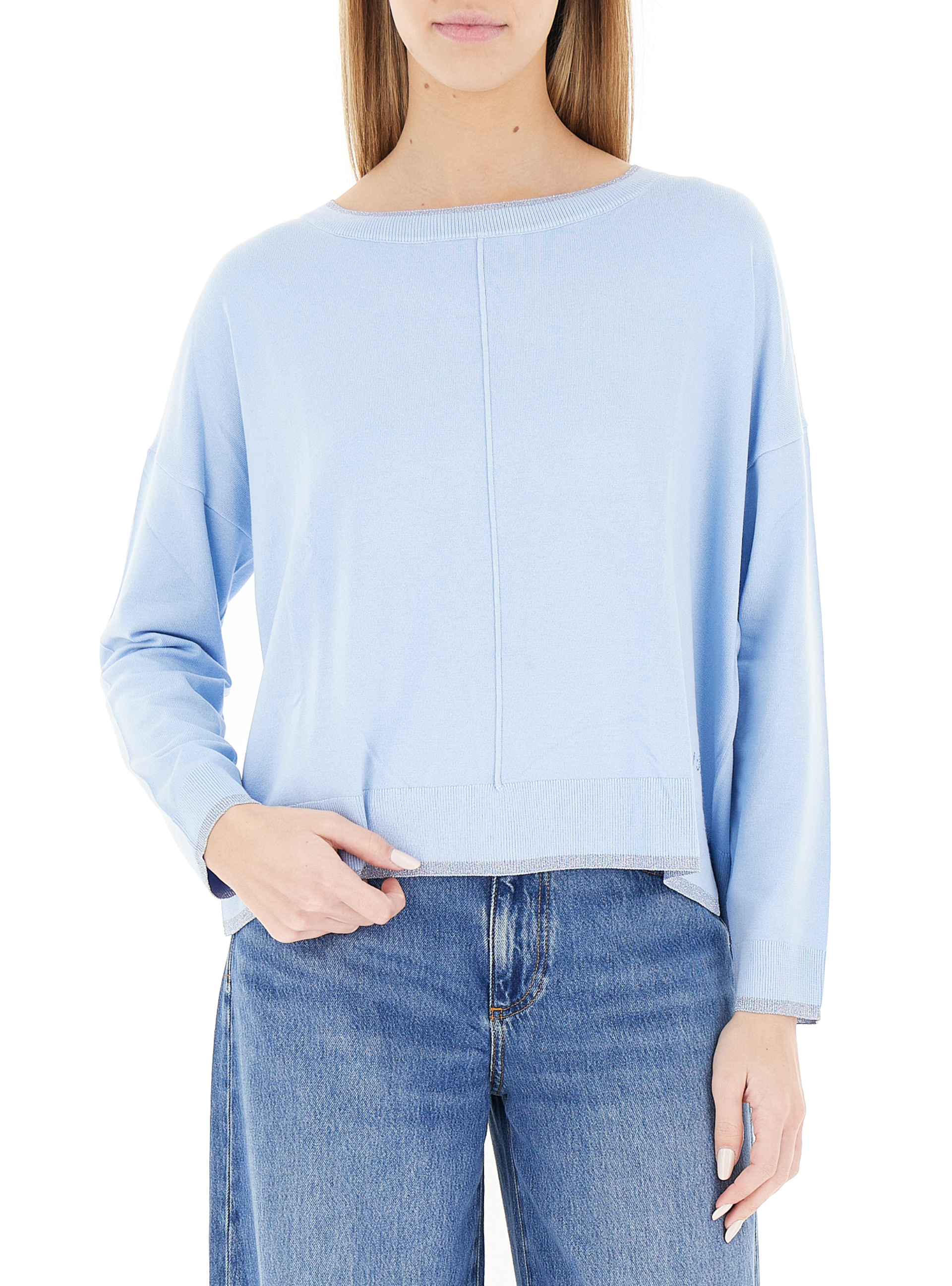 Maglia maniche lunghe LIU JEANS AZZURRO CHIARO XS