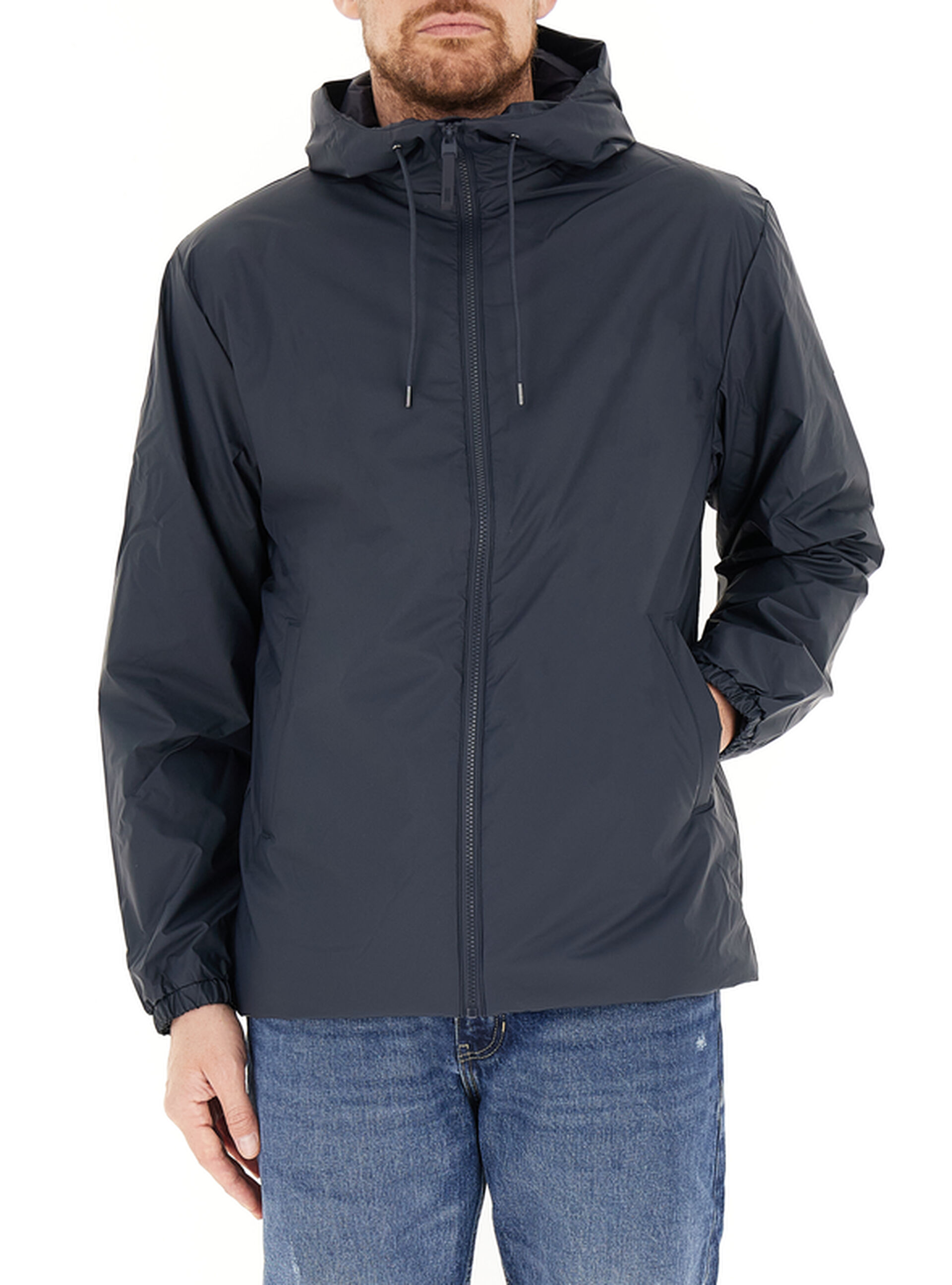 Impermeabile con cappuccio BLU NAVY M