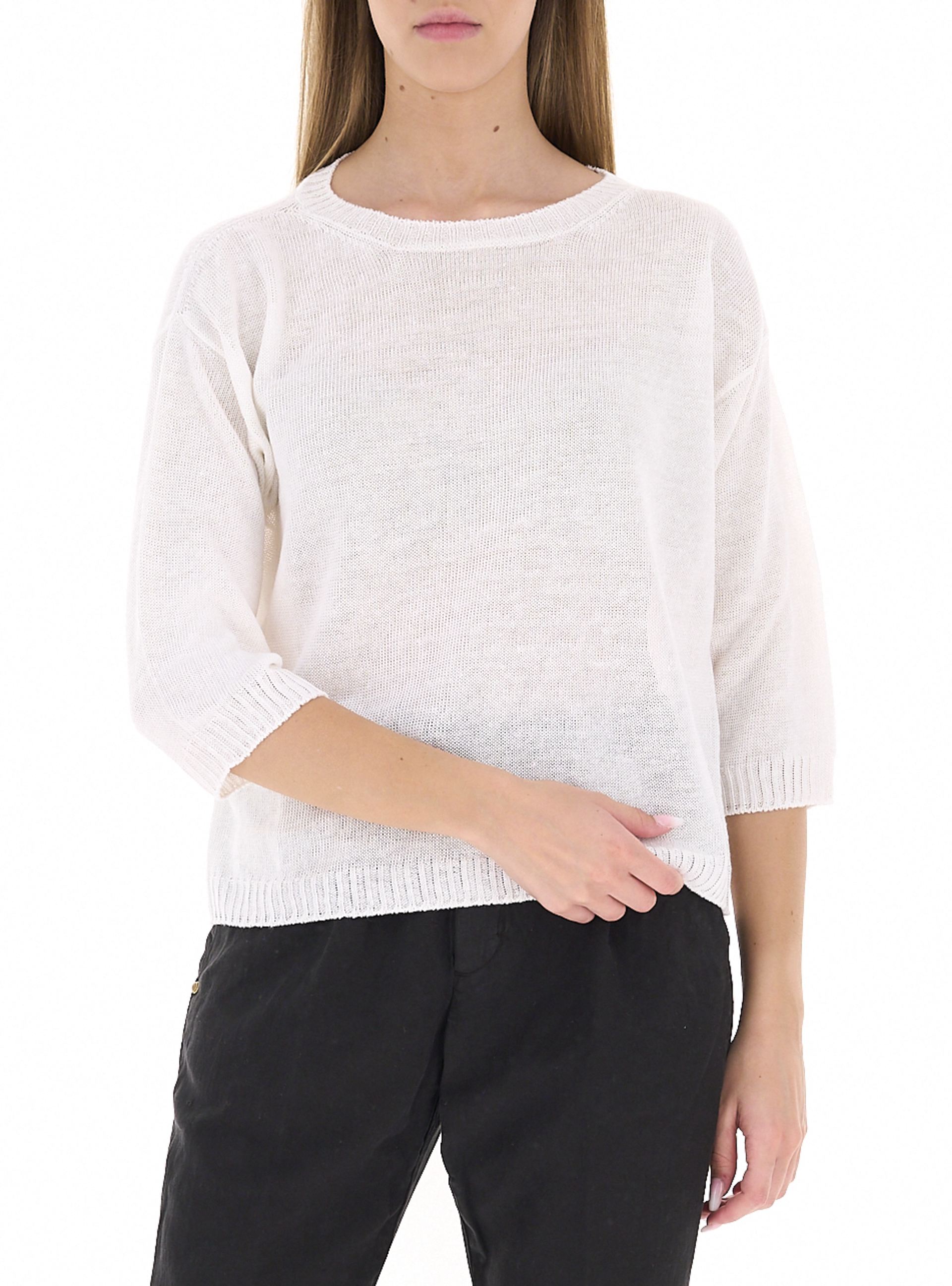 Maglia in lino PANNA