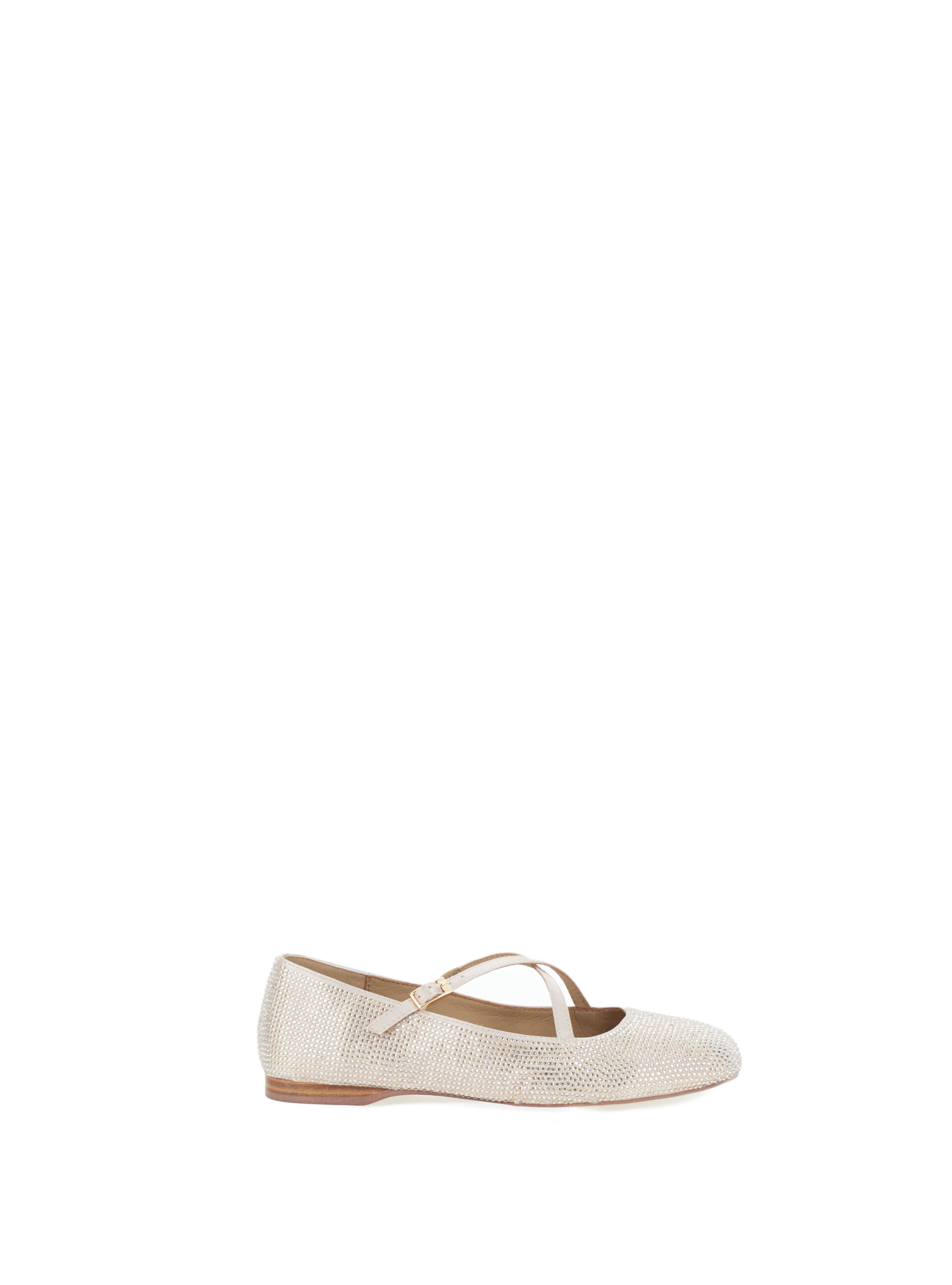Ballerine con strass CHAMPAGNE