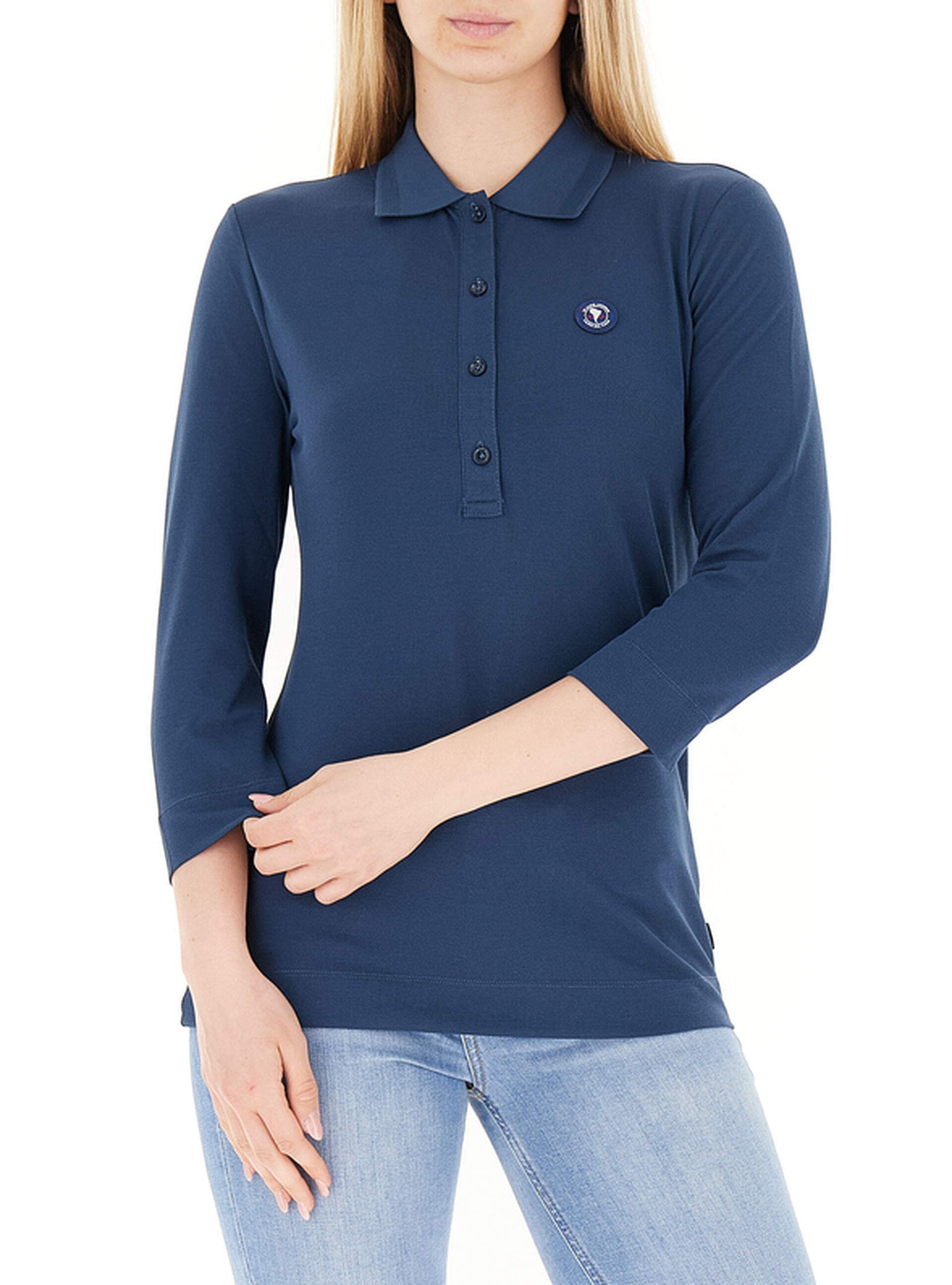 Polo misto cotone BLU AVIO