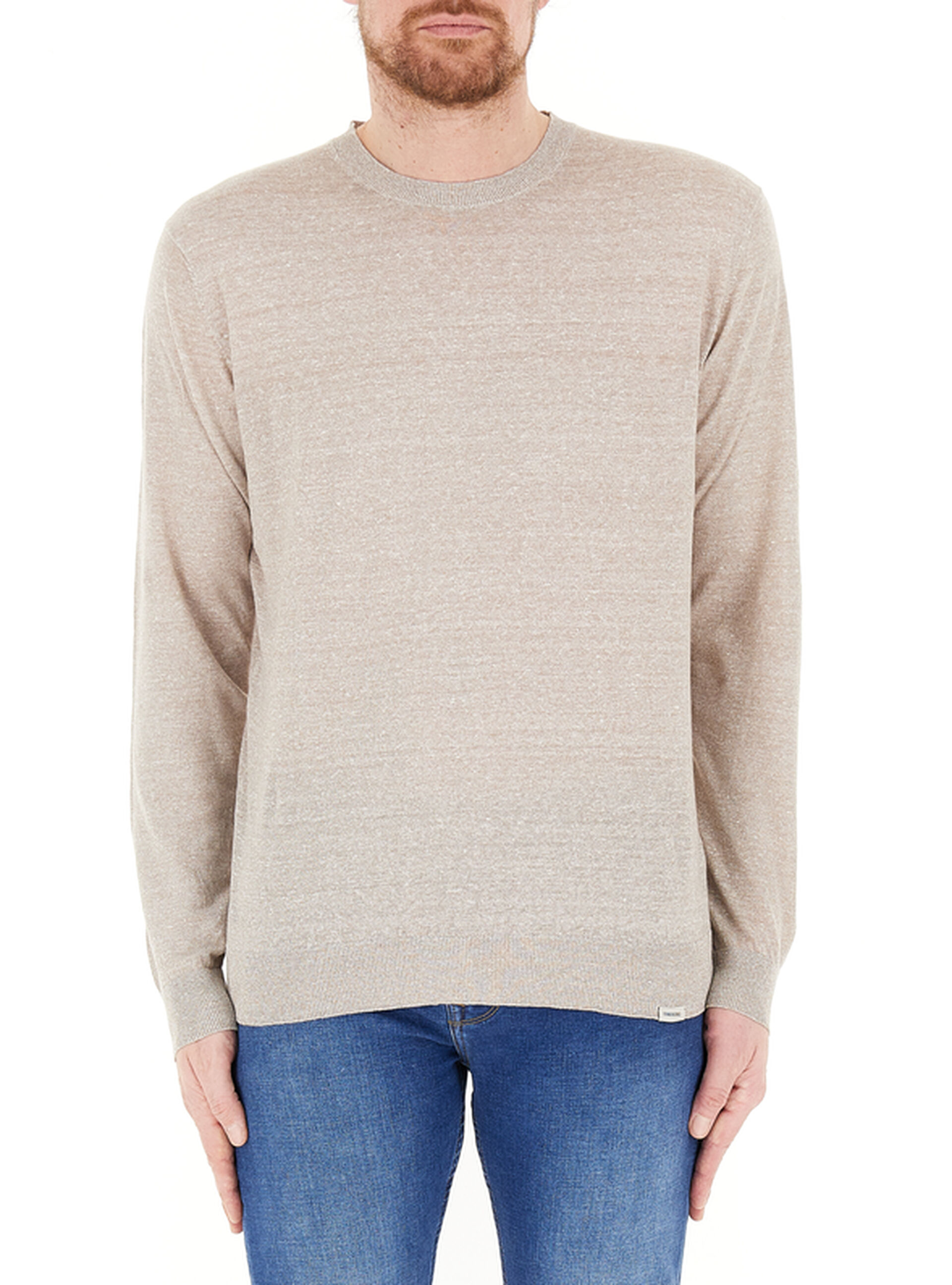 Maglione misto lino ORIGINALS BEIGE M