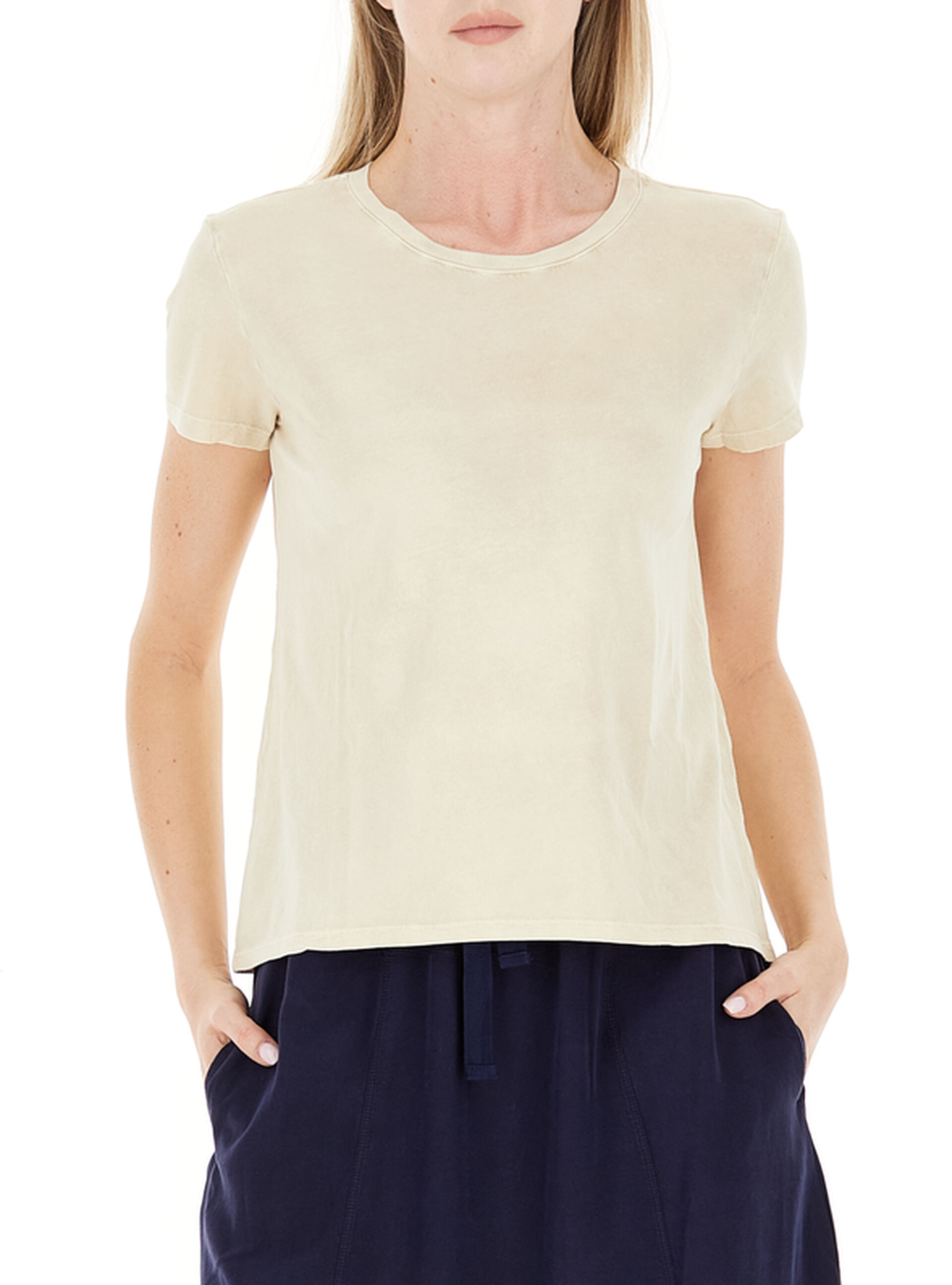 DEHA T-shirt girocollo CHAMPAGNE L