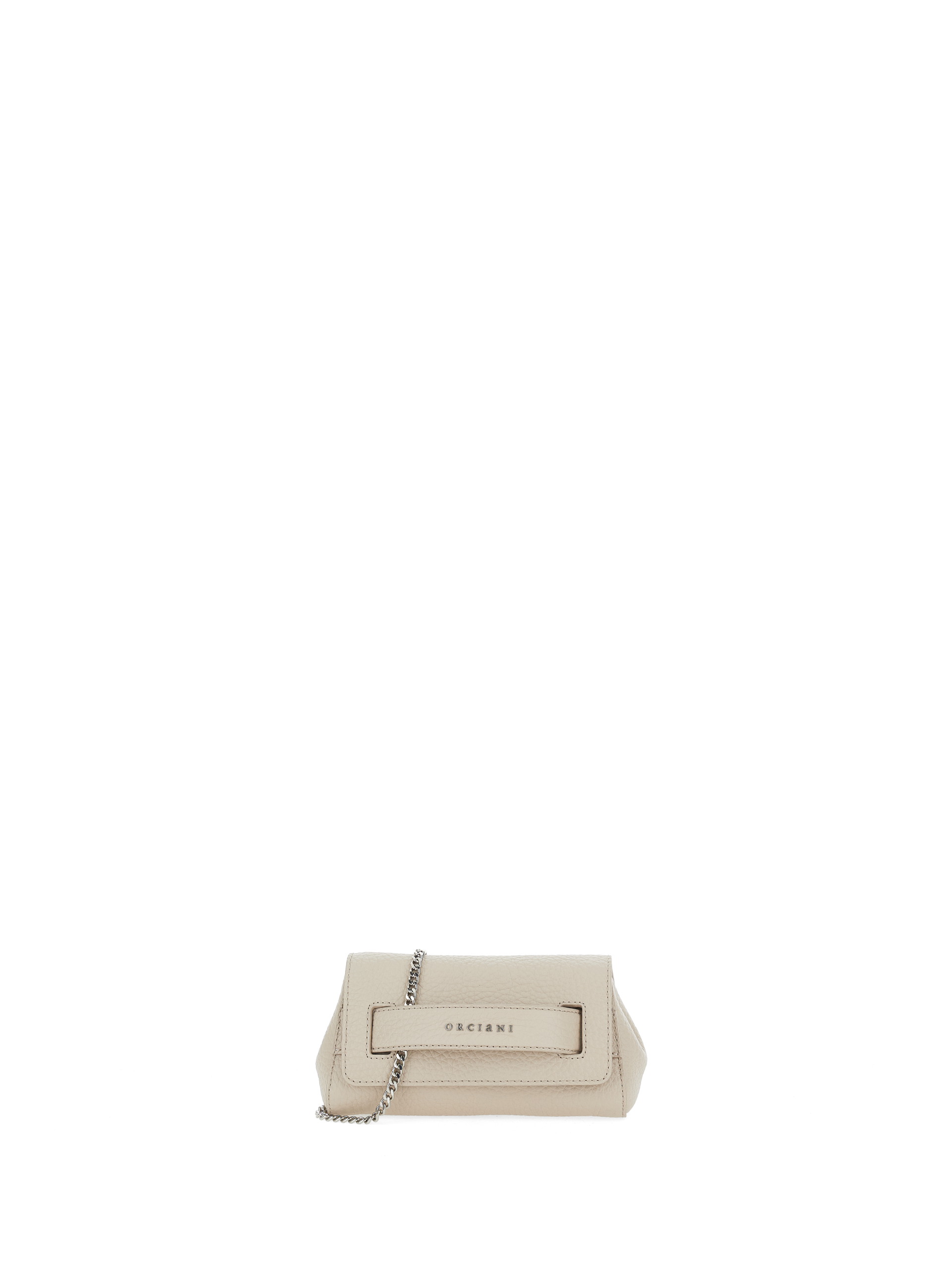ORCIANI Clutch in pelle SABBIA