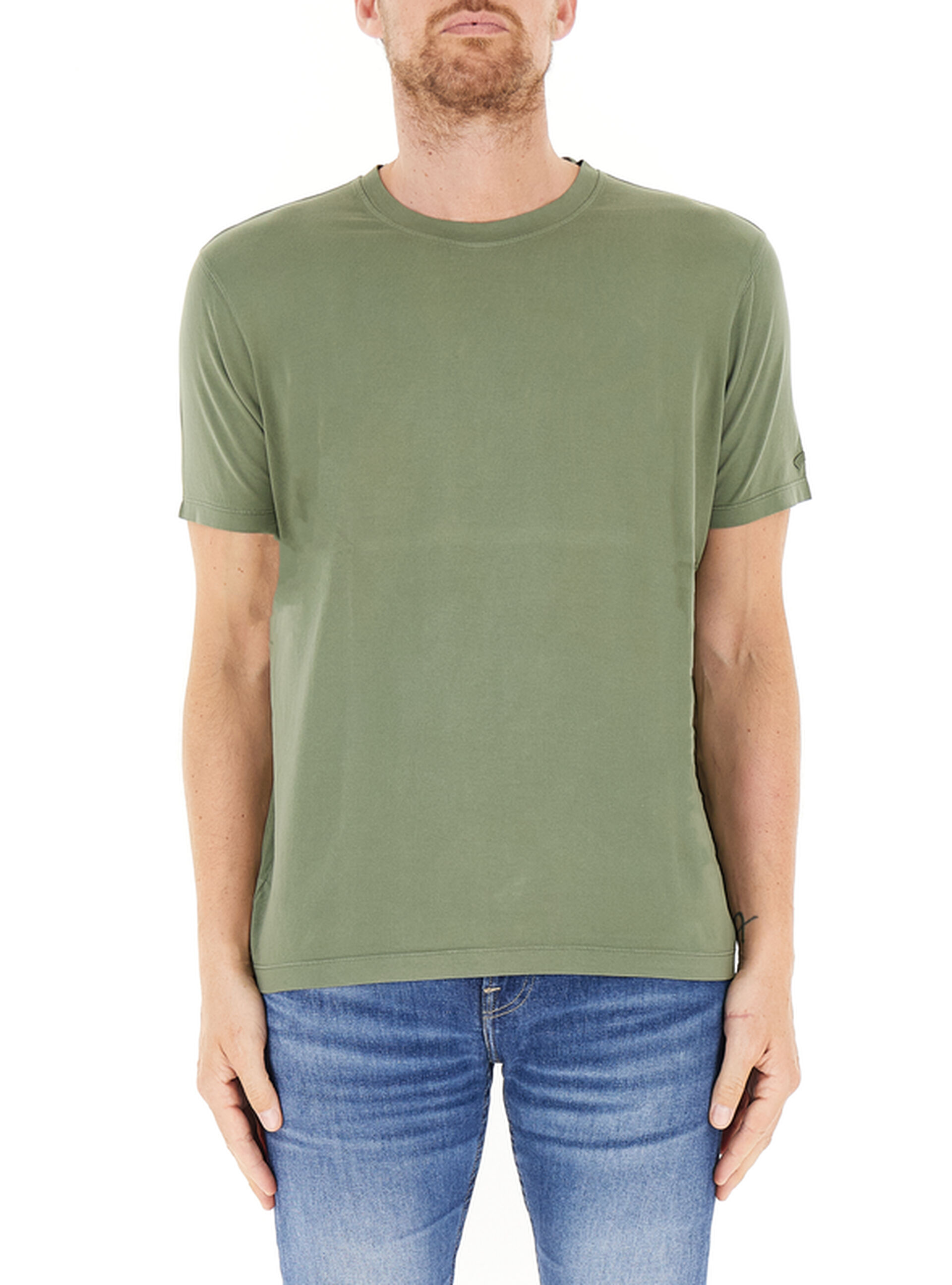 T-shirt girocollo VERDE MILITARE XXL