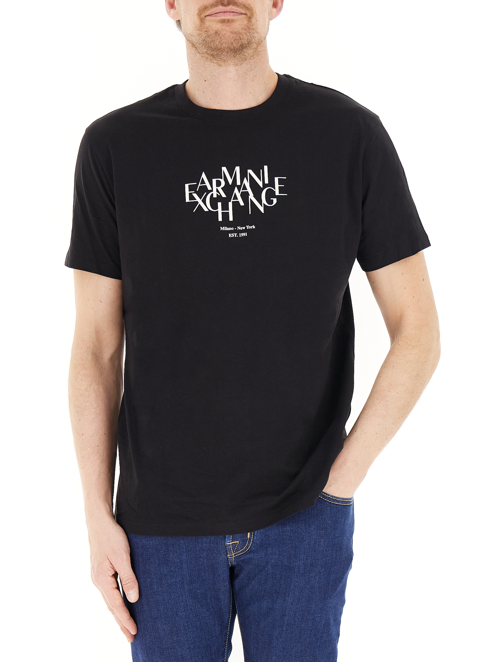T-shirt girocollo NERO L