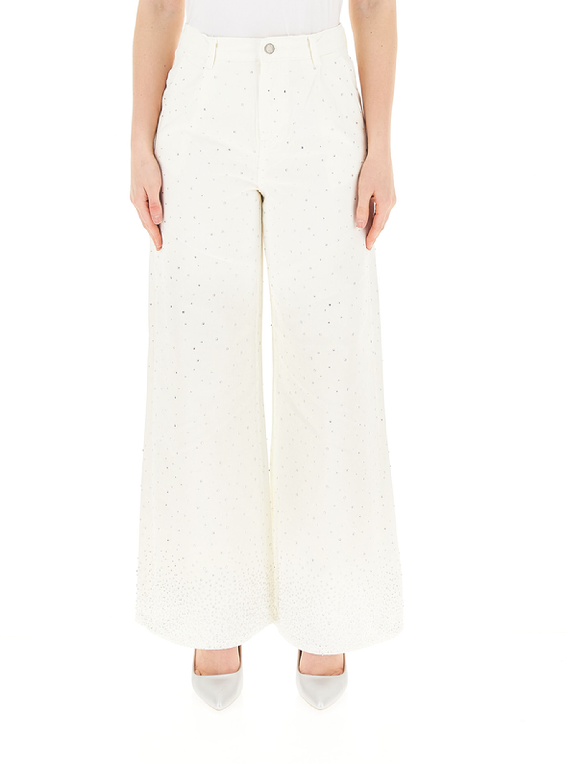 LIU JO Pantalone a palazzo PANNA
